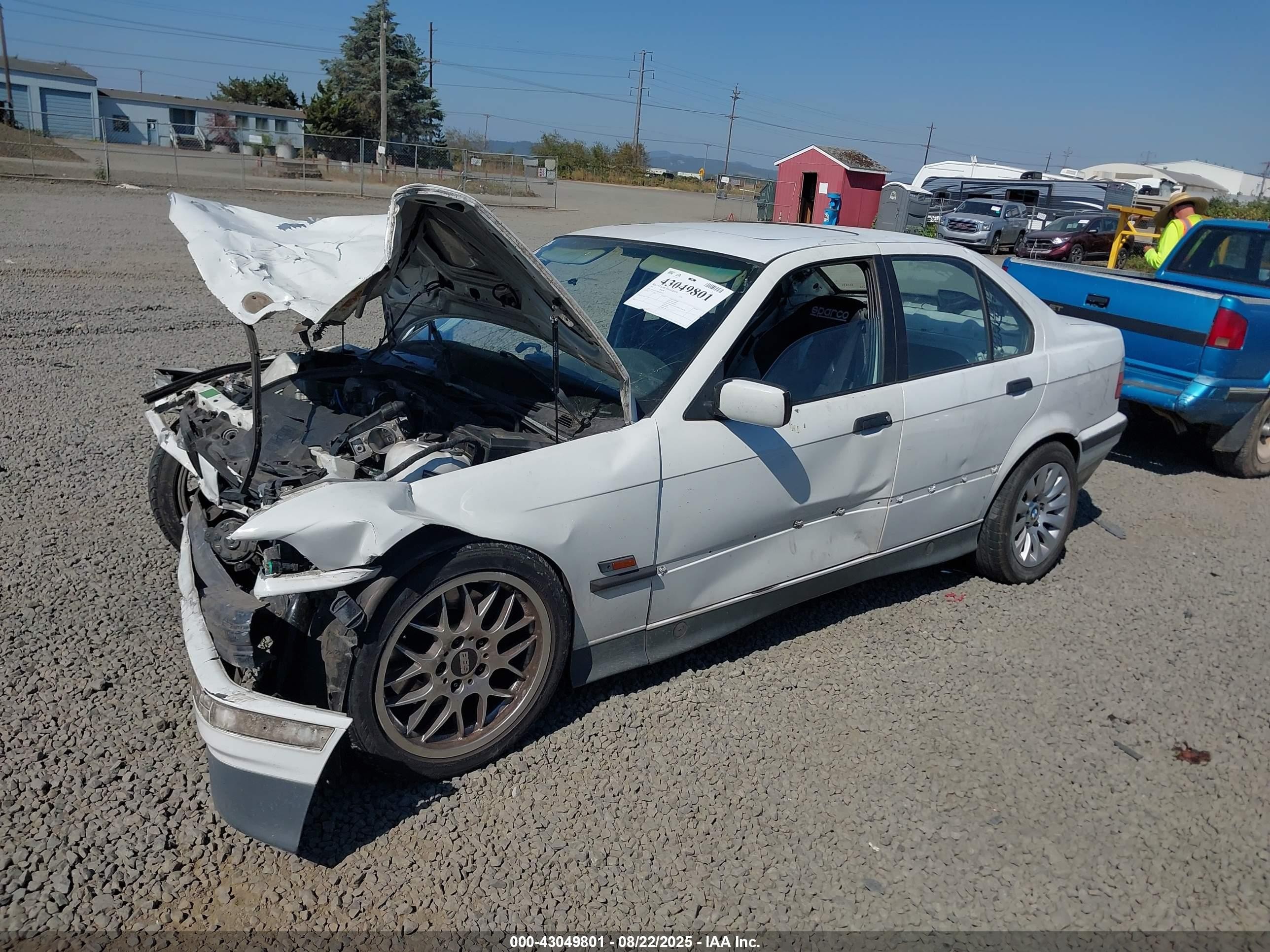1995 Bmw 318 I White vin: 4USCC7322SLA02471