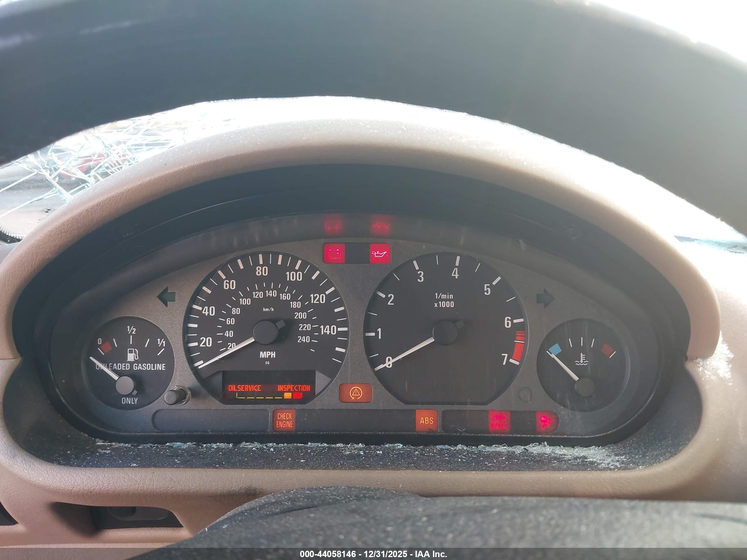 1997 Bmw Z3 1.9l Roadster Blue vin: 4USCH7320VLB84726