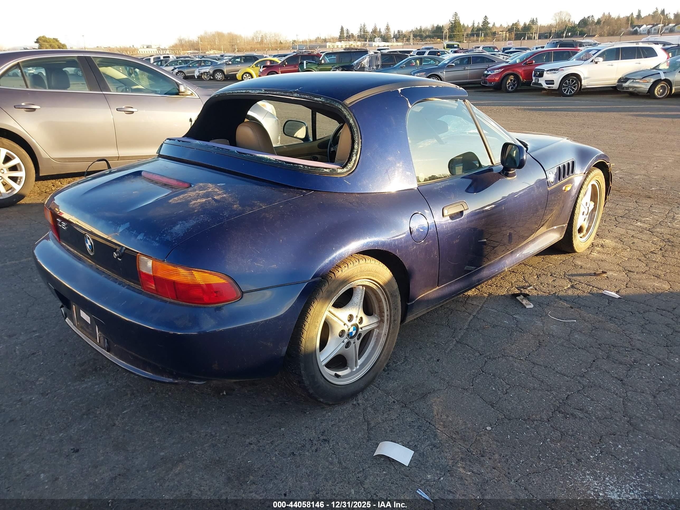 1997 Bmw Z3 1.9l Roadster Blue vin: 4USCH7320VLB84726