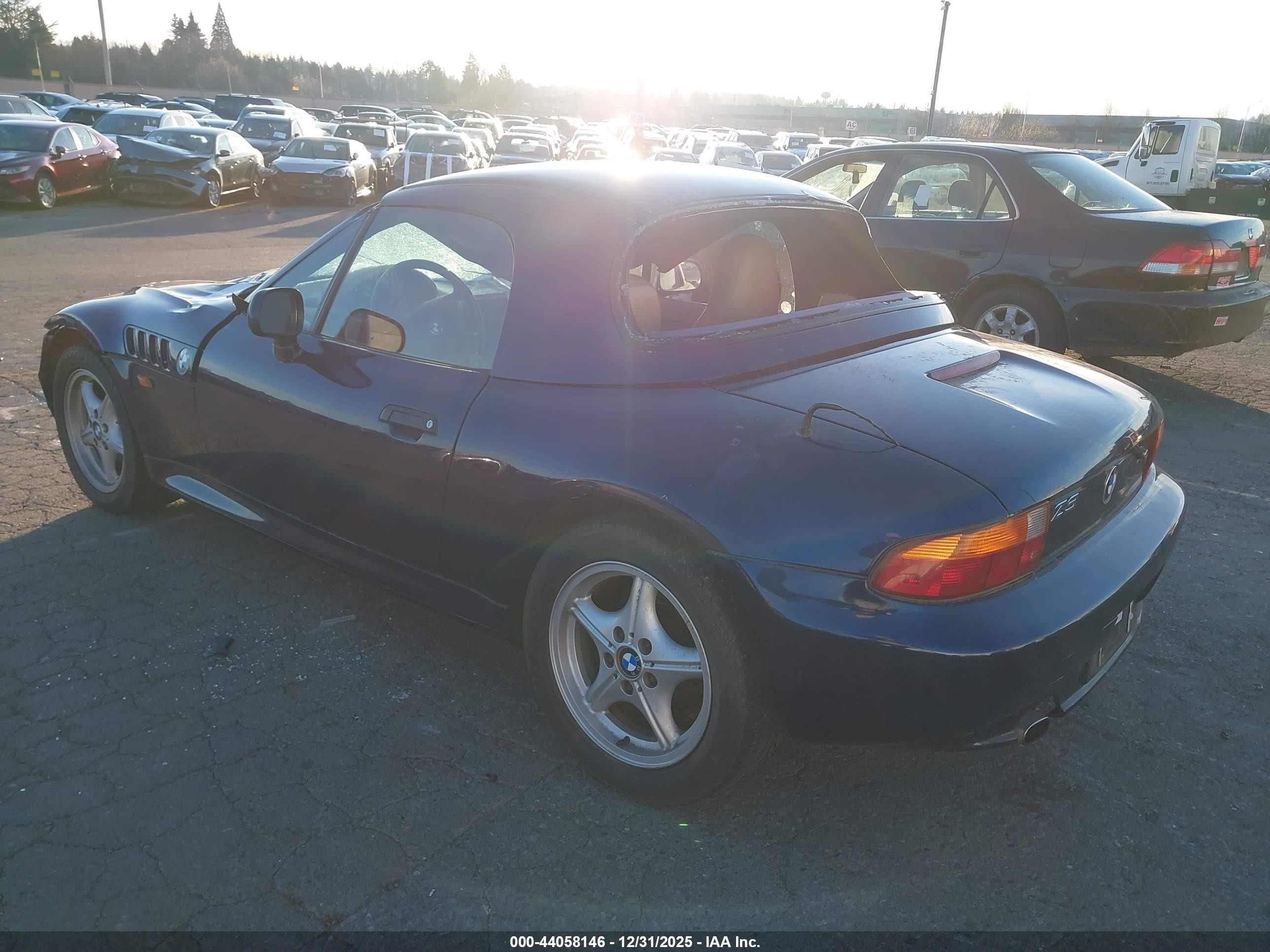 1997 Bmw Z3 1.9l Roadster Blue vin: 4USCH7320VLB84726