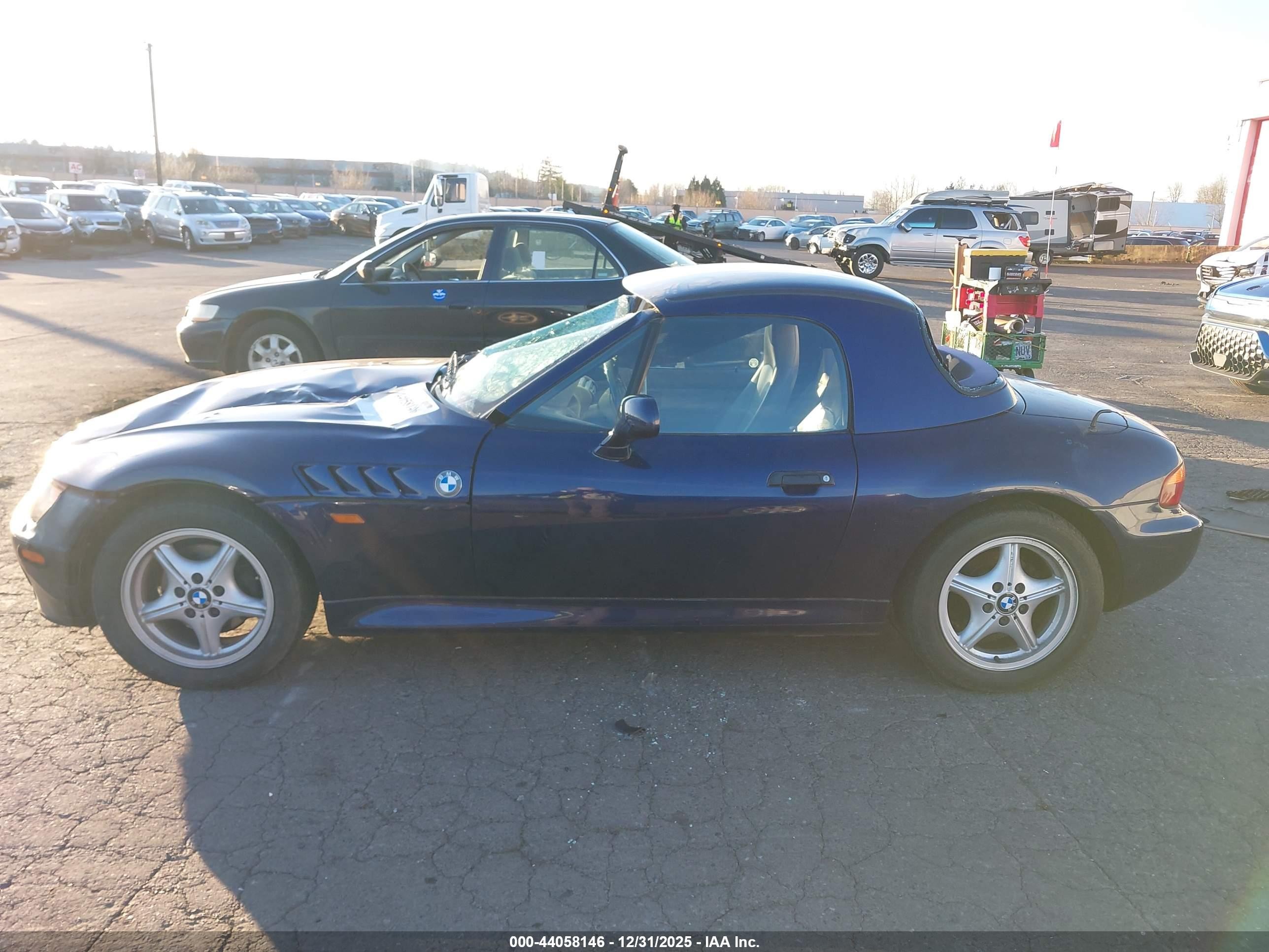 1997 Bmw Z3 1.9l Roadster Blue vin: 4USCH7320VLB84726