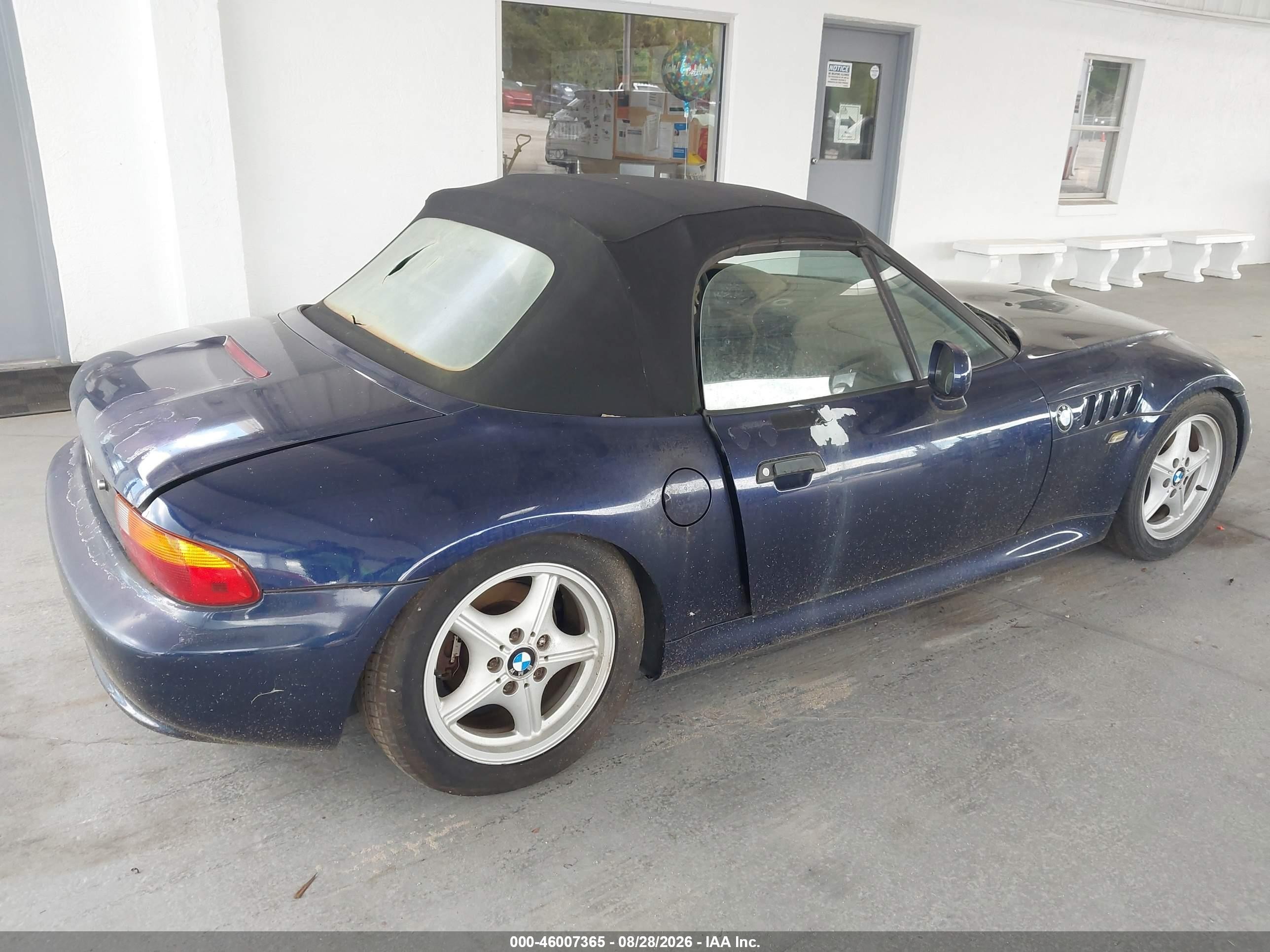 1997 Bmw Z3 1.9l Roadster Blue vin: 4USCH7320VLE05080