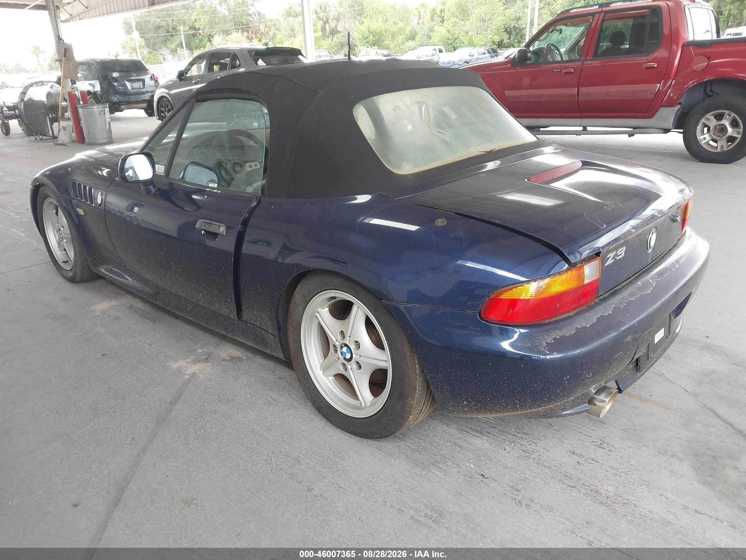 1997 Bmw Z3 1.9l Roadster Blue vin: 4USCH7320VLE05080