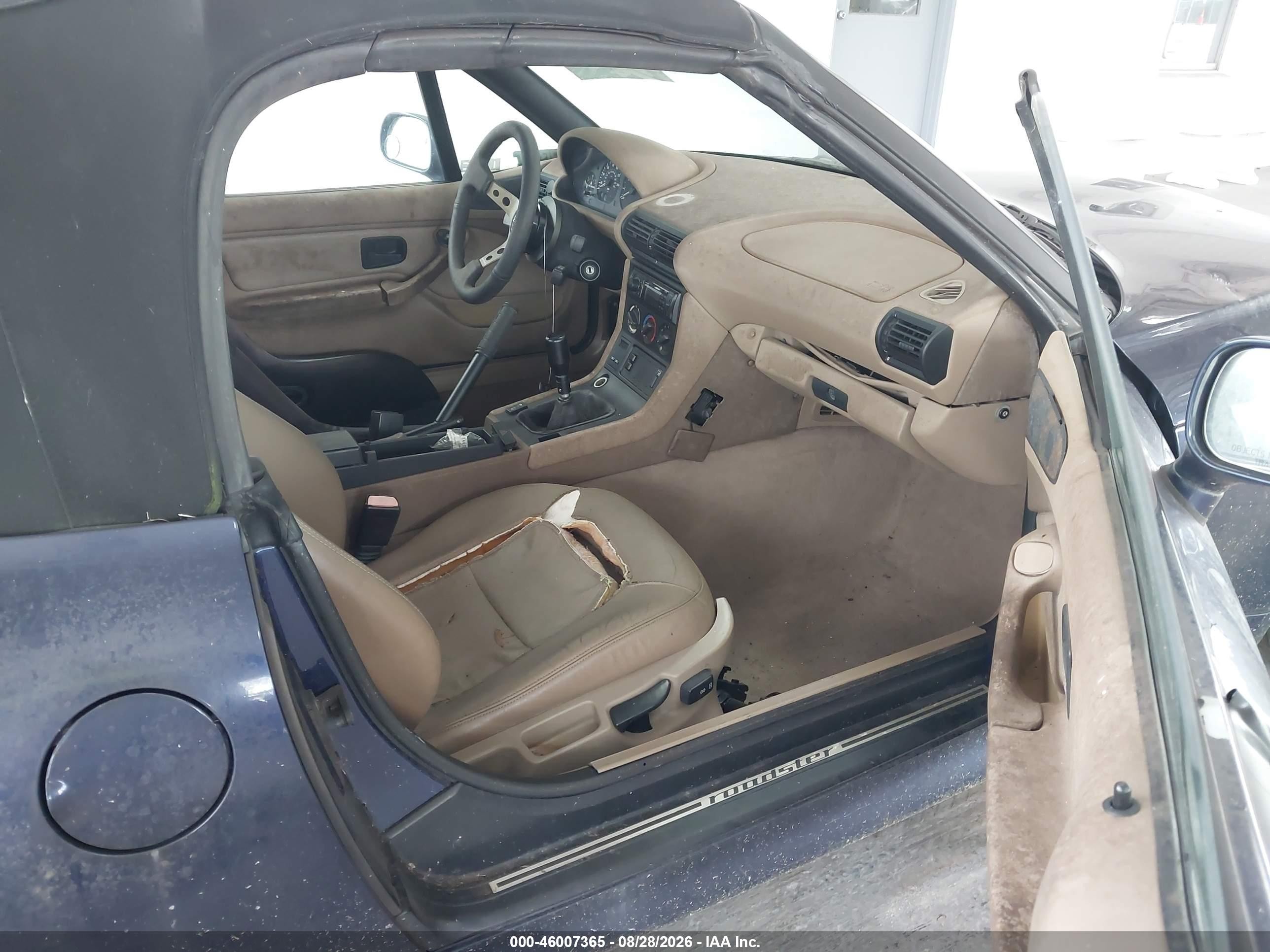 1997 Bmw Z3 1.9l Roadster Blue vin: 4USCH7320VLE05080