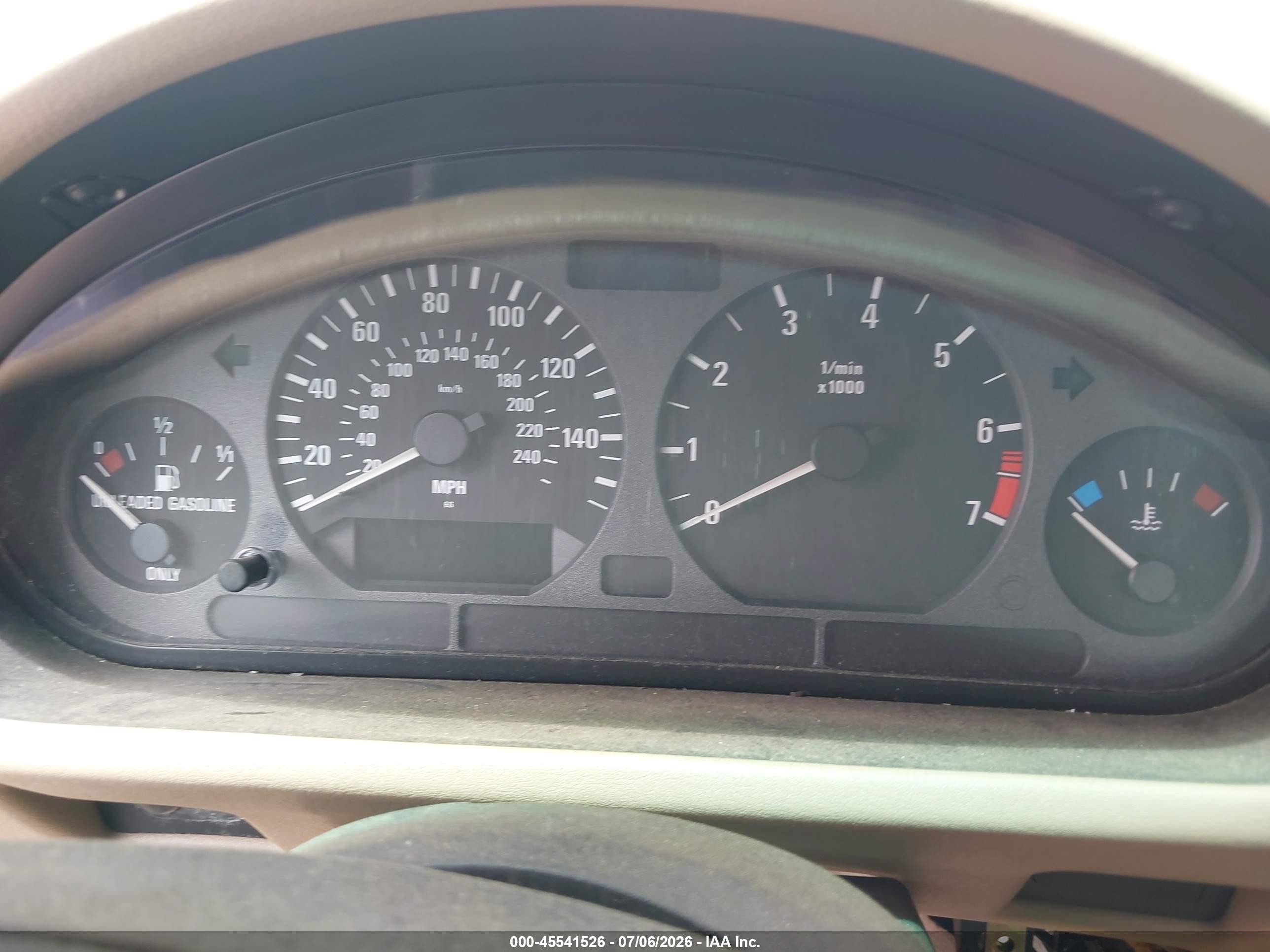 1997 Bmw Z3 1.9l Roadster White vin: 4USCH7320VLE05306