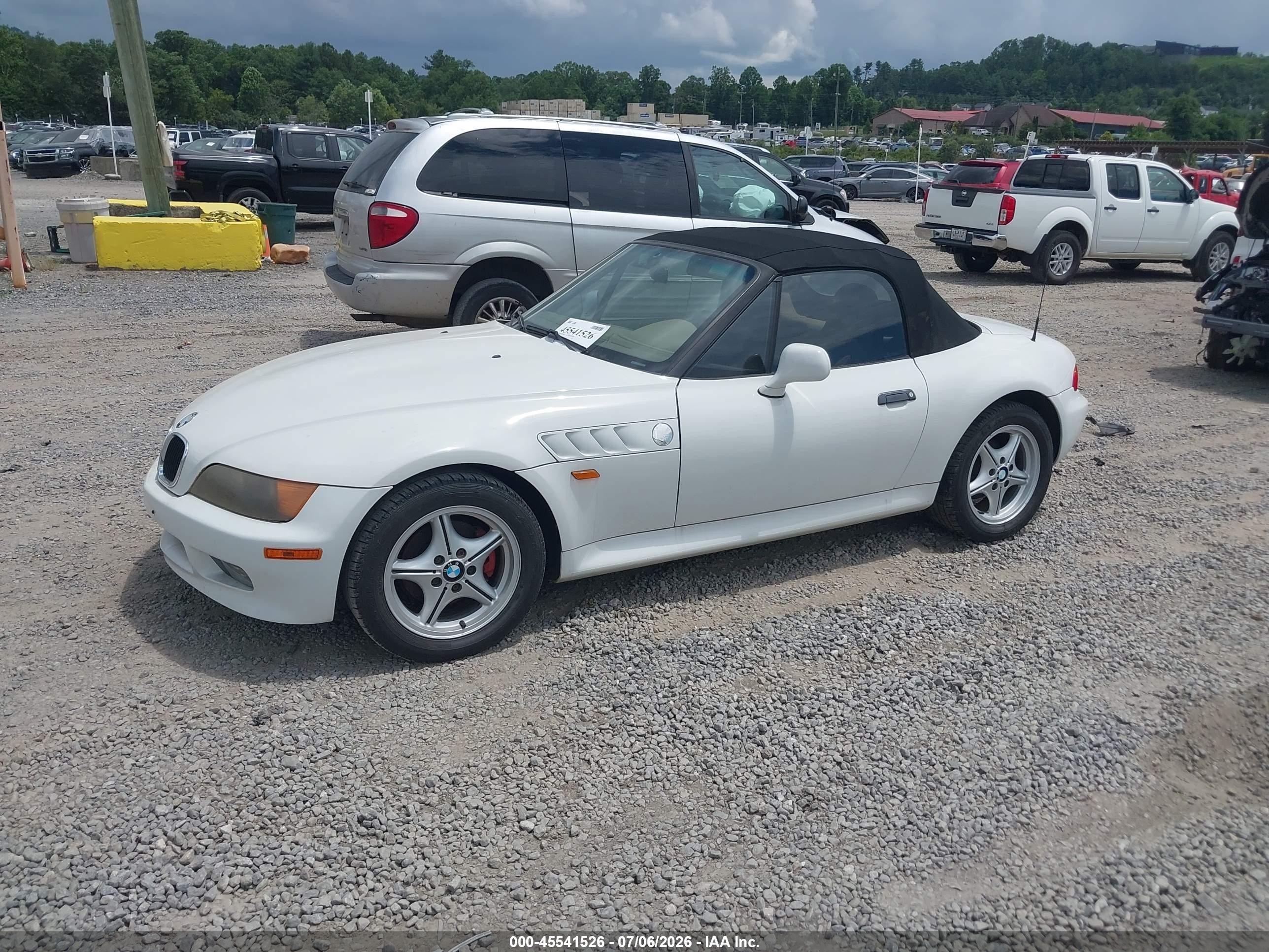 1997 Bmw Z3 1.9l Roadster White vin: 4USCH7320VLE05306
