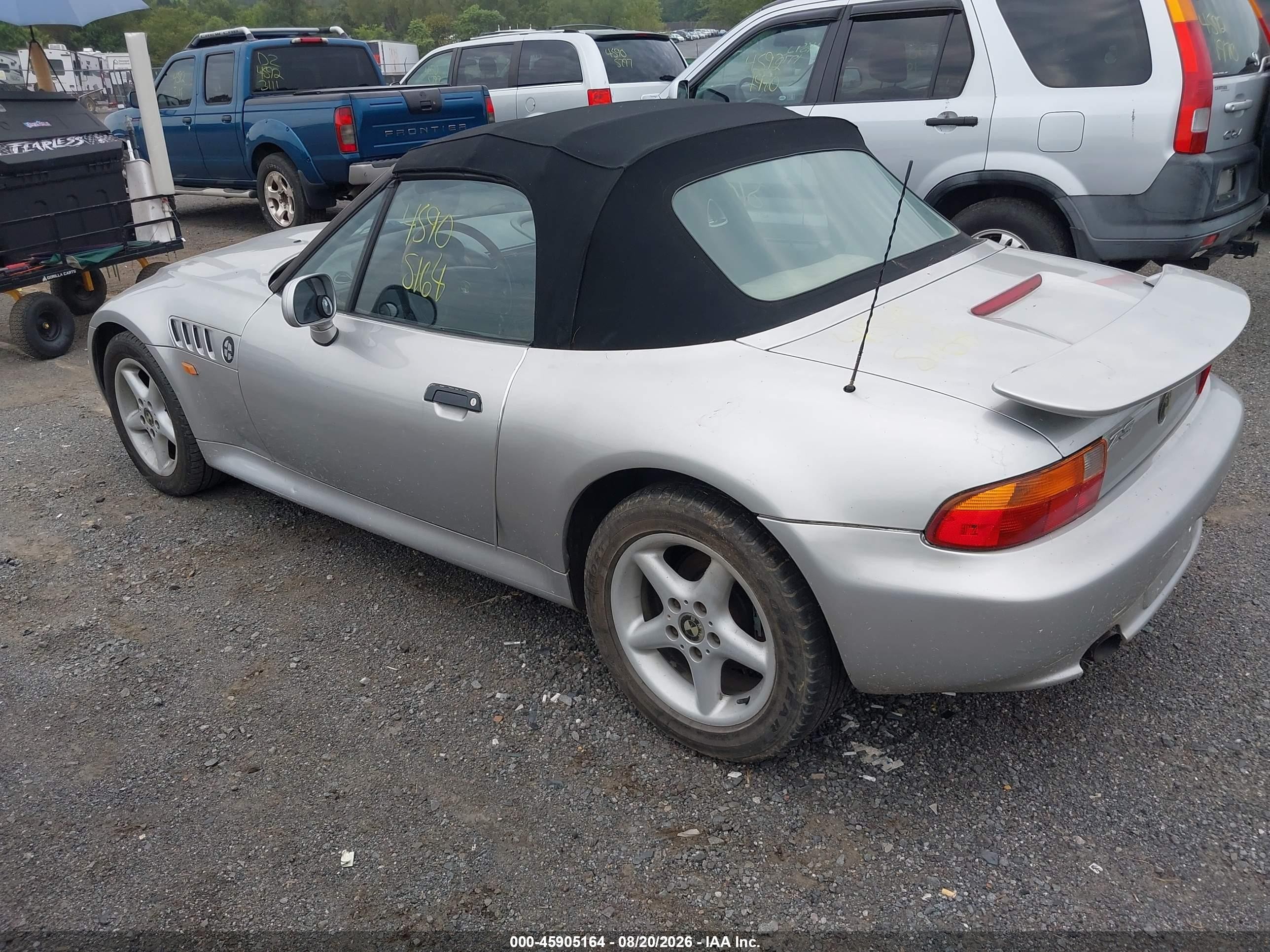 1996 Bmw Z3 1.9 Silver vin: 4USCH7321TLB68905