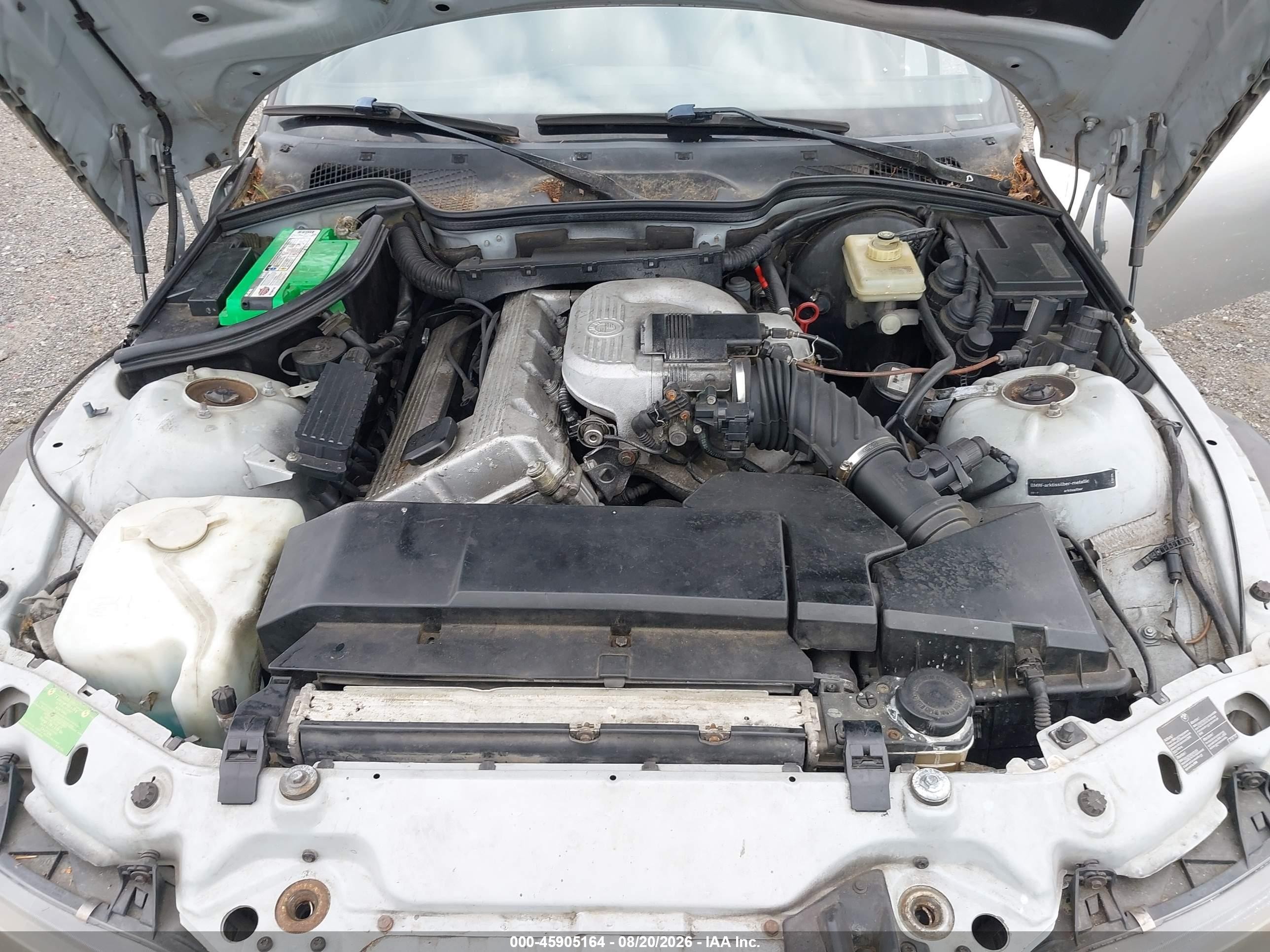 1996 Bmw Z3 1.9 Silver vin: 4USCH7321TLB68905
