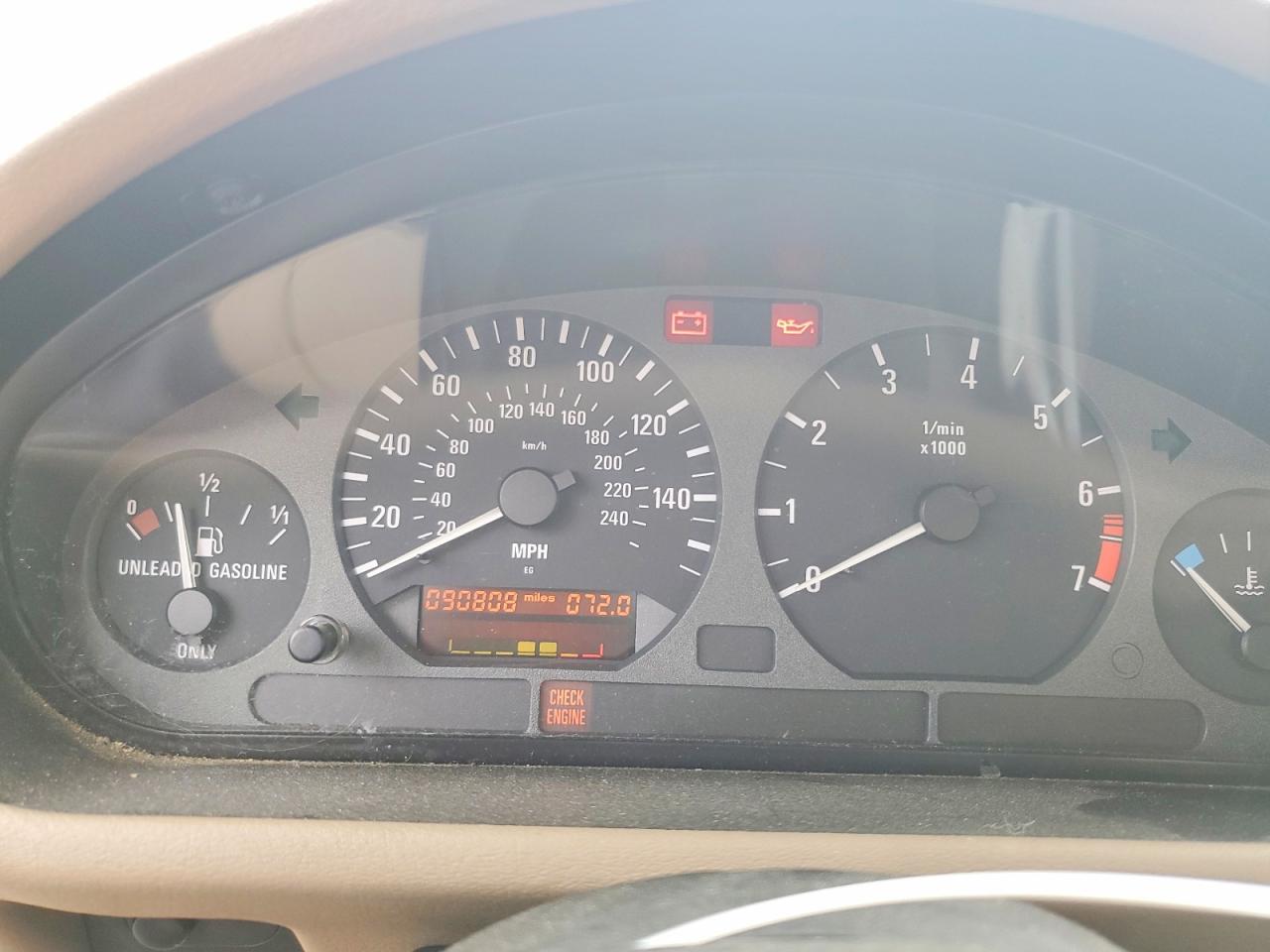 1998 Bmw Z3 1.9 Green vin: 4USCH7321WLD15440