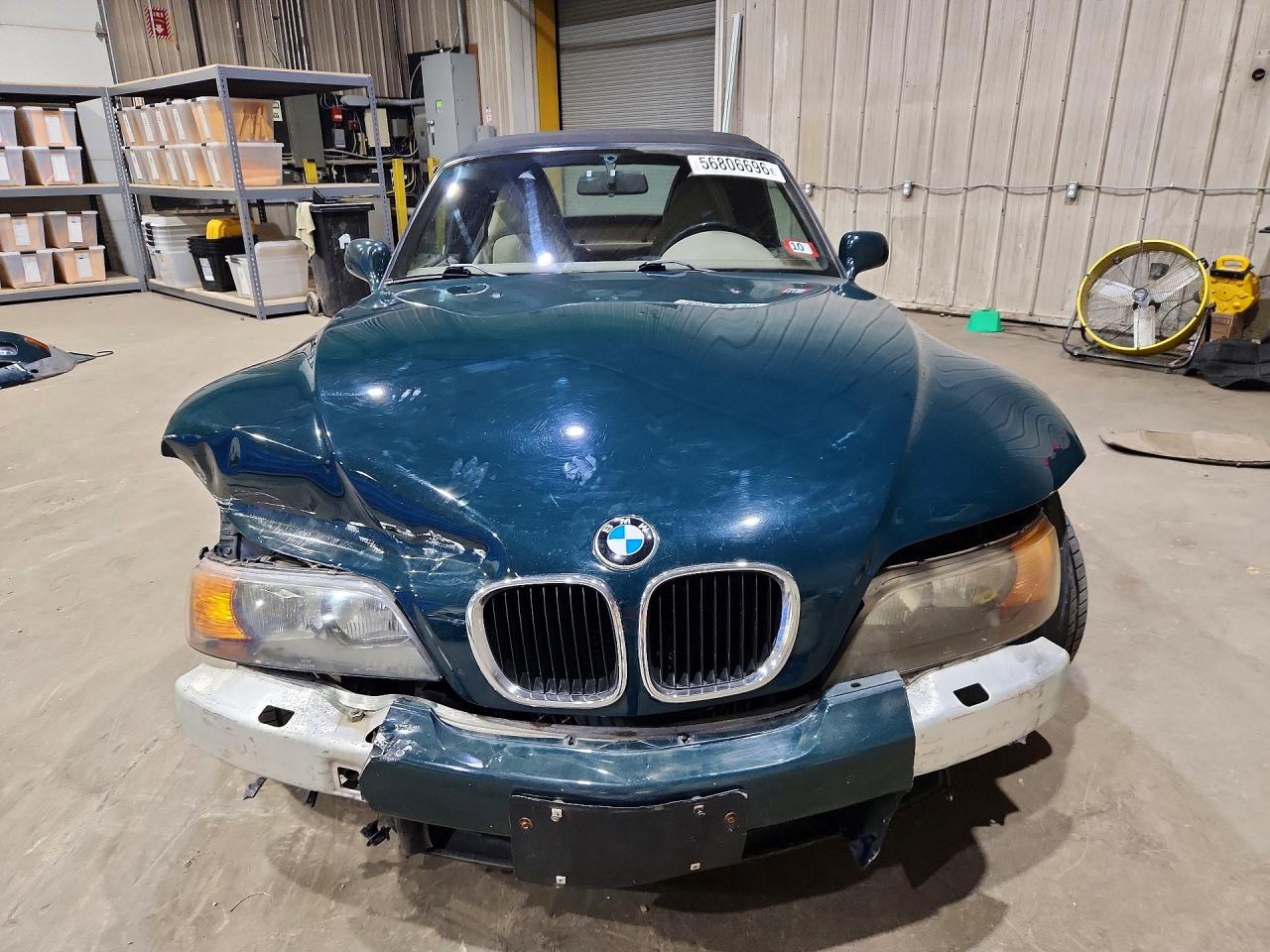 1998 Bmw Z3 1.9 Green vin: 4USCH7321WLD15440