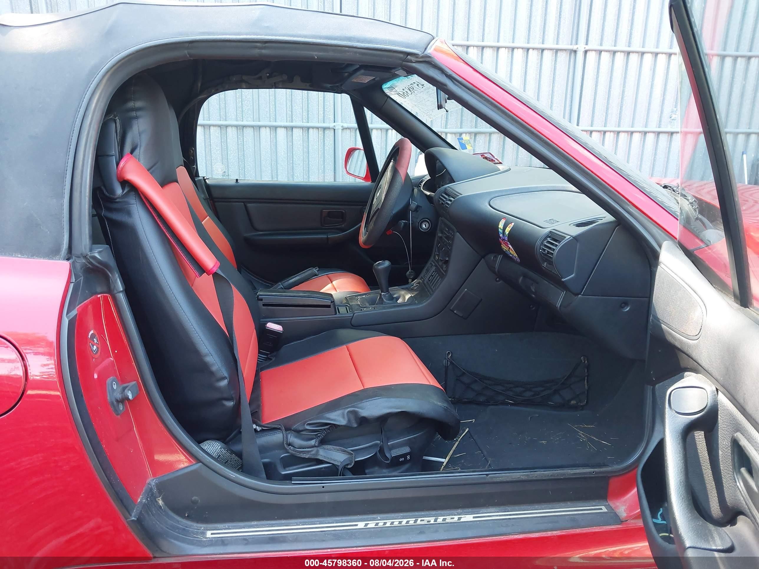 1998 Bmw Z3 1.9 Red vin: 4USCH7321WLE07292