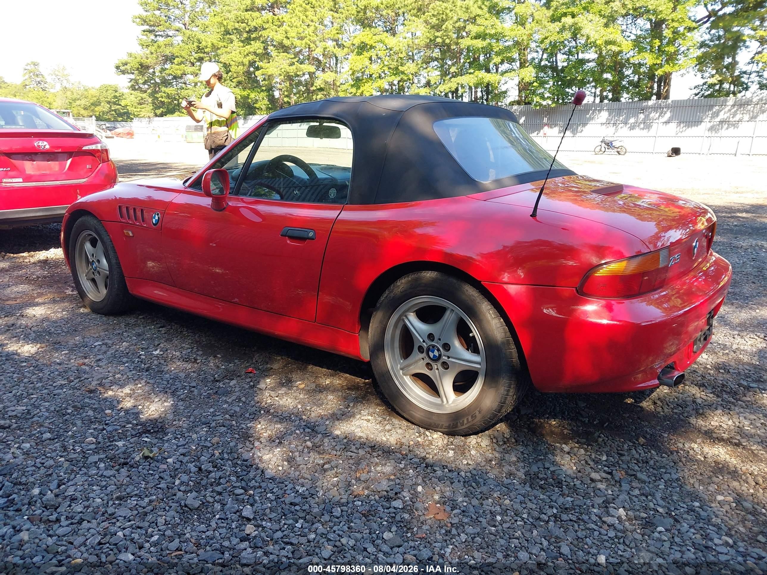 1998 Bmw Z3 1.9 Red vin: 4USCH7321WLE07292