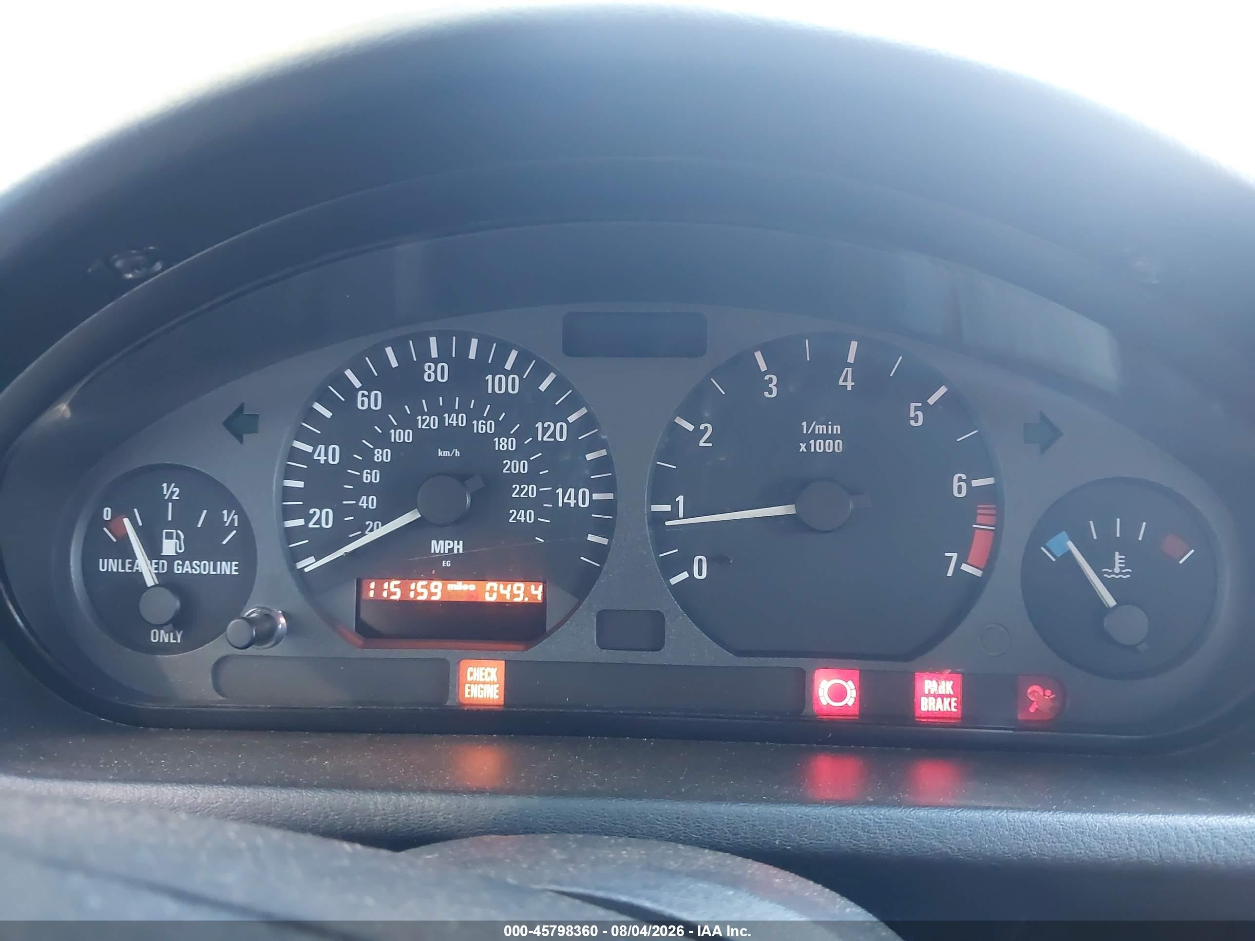 1998 Bmw Z3 1.9 Red vin: 4USCH7321WLE07292
