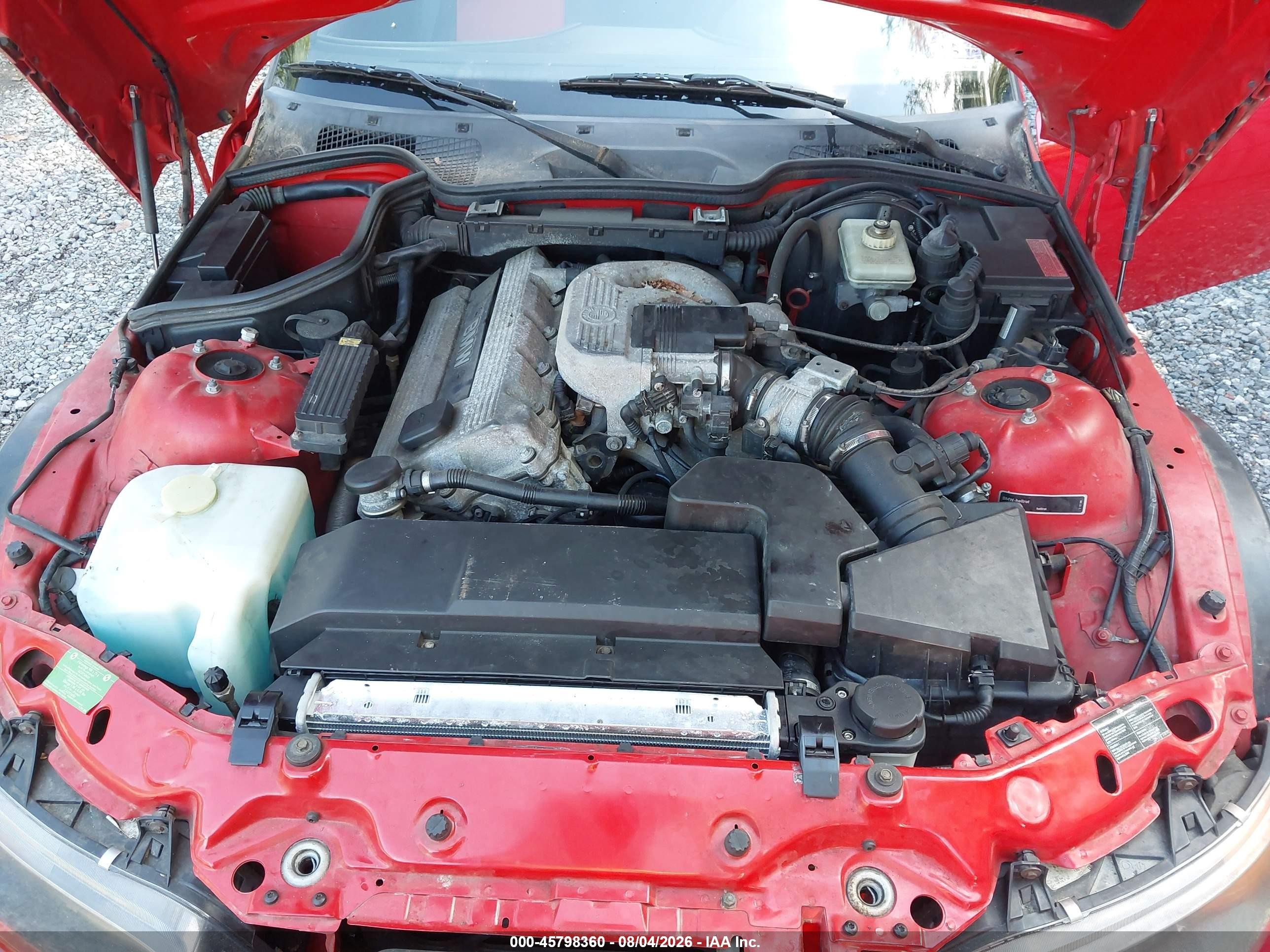 1998 Bmw Z3 1.9 Red vin: 4USCH7321WLE07292