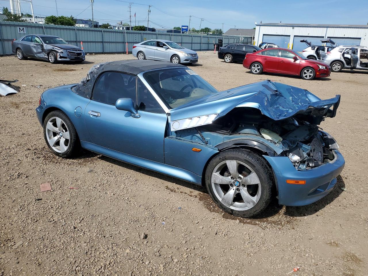 1997 Bmw Z3 1.9 Blue vin: 4USCH7323VLB83280