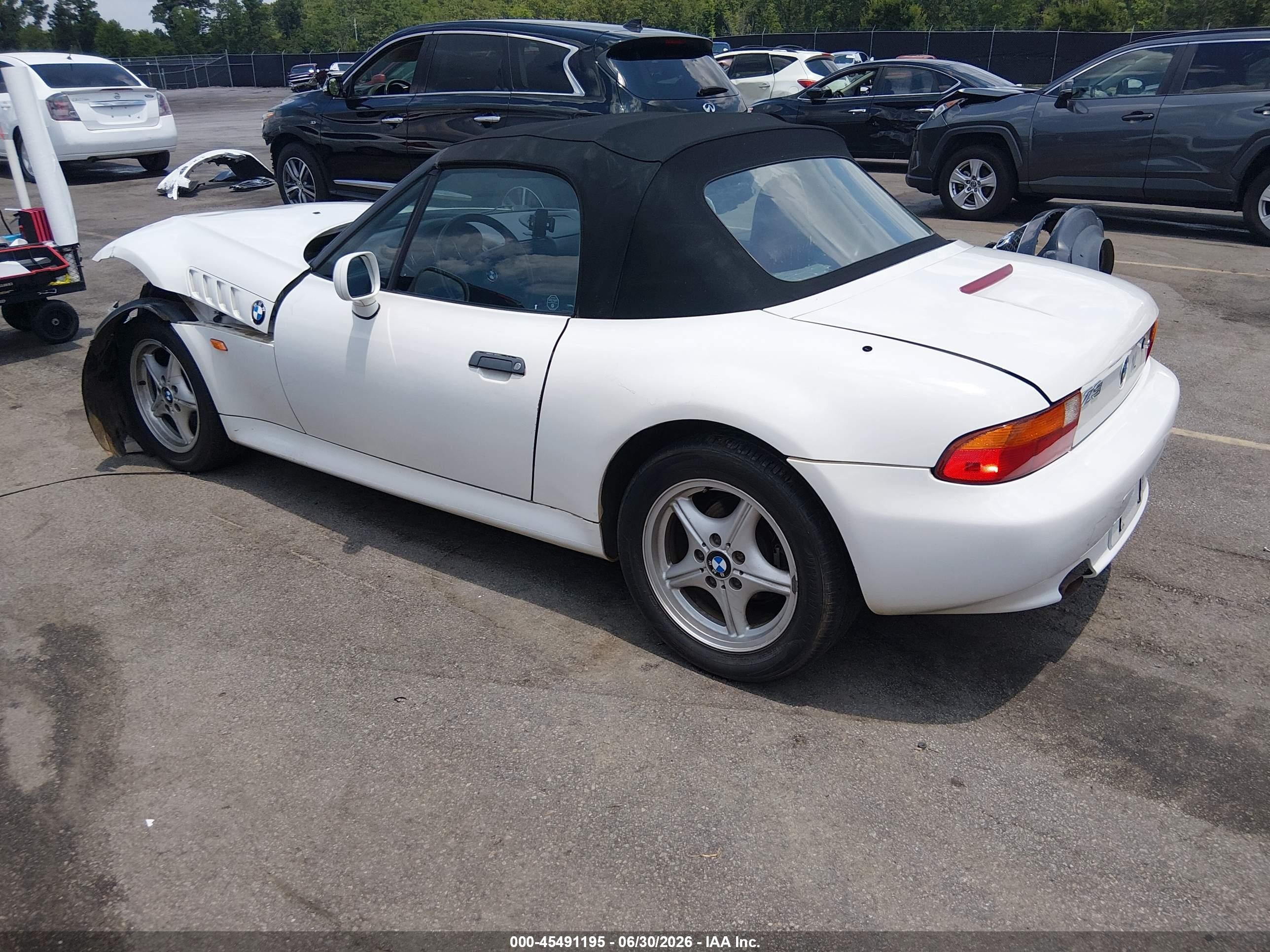 1997 Bmw Z3 1.9l Roadster White vin: 4USCH7326VLE04662