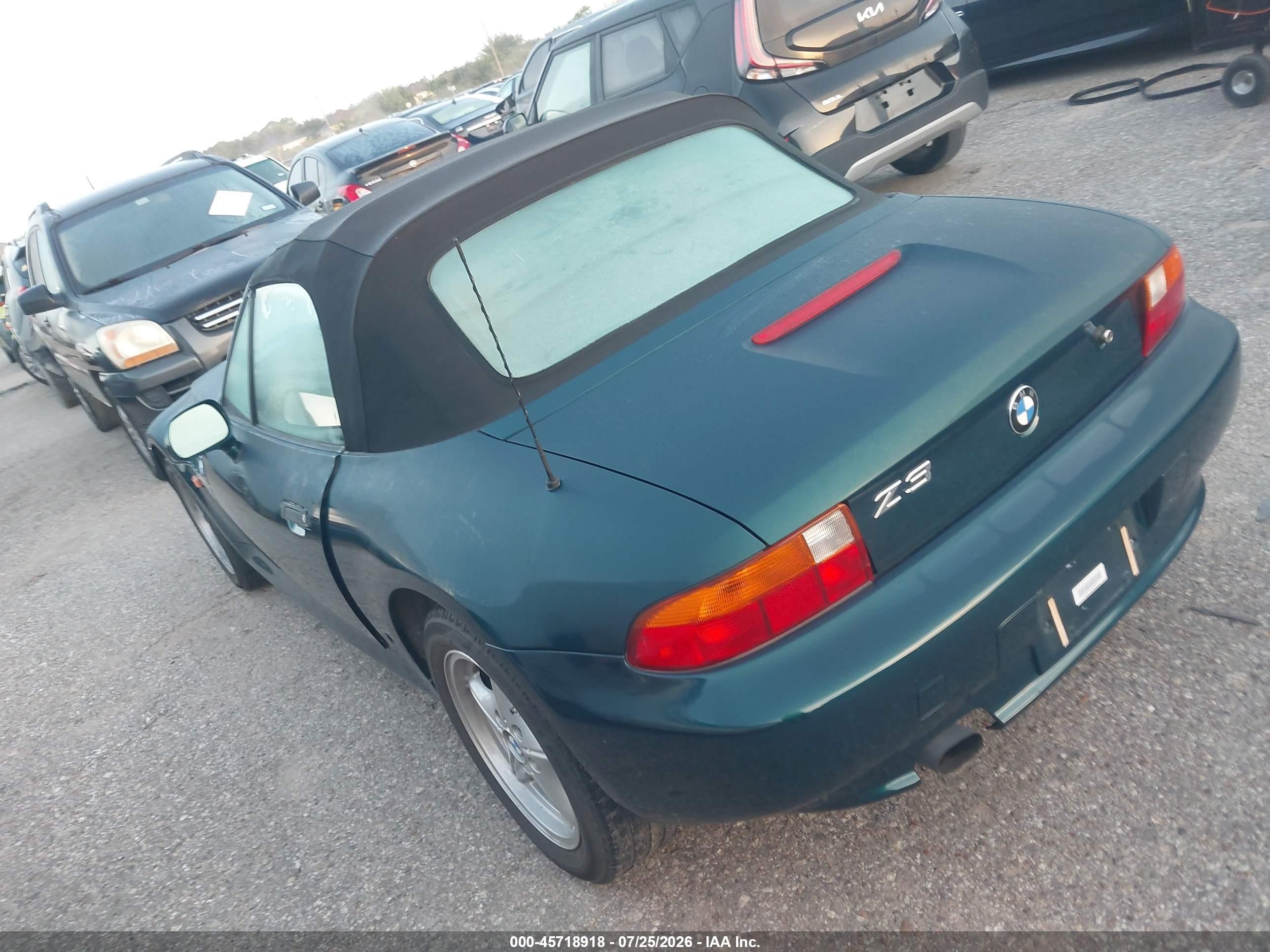 1997 Bmw Z3 1.9l Roadster Green vin: 4USCH7327VLB82276