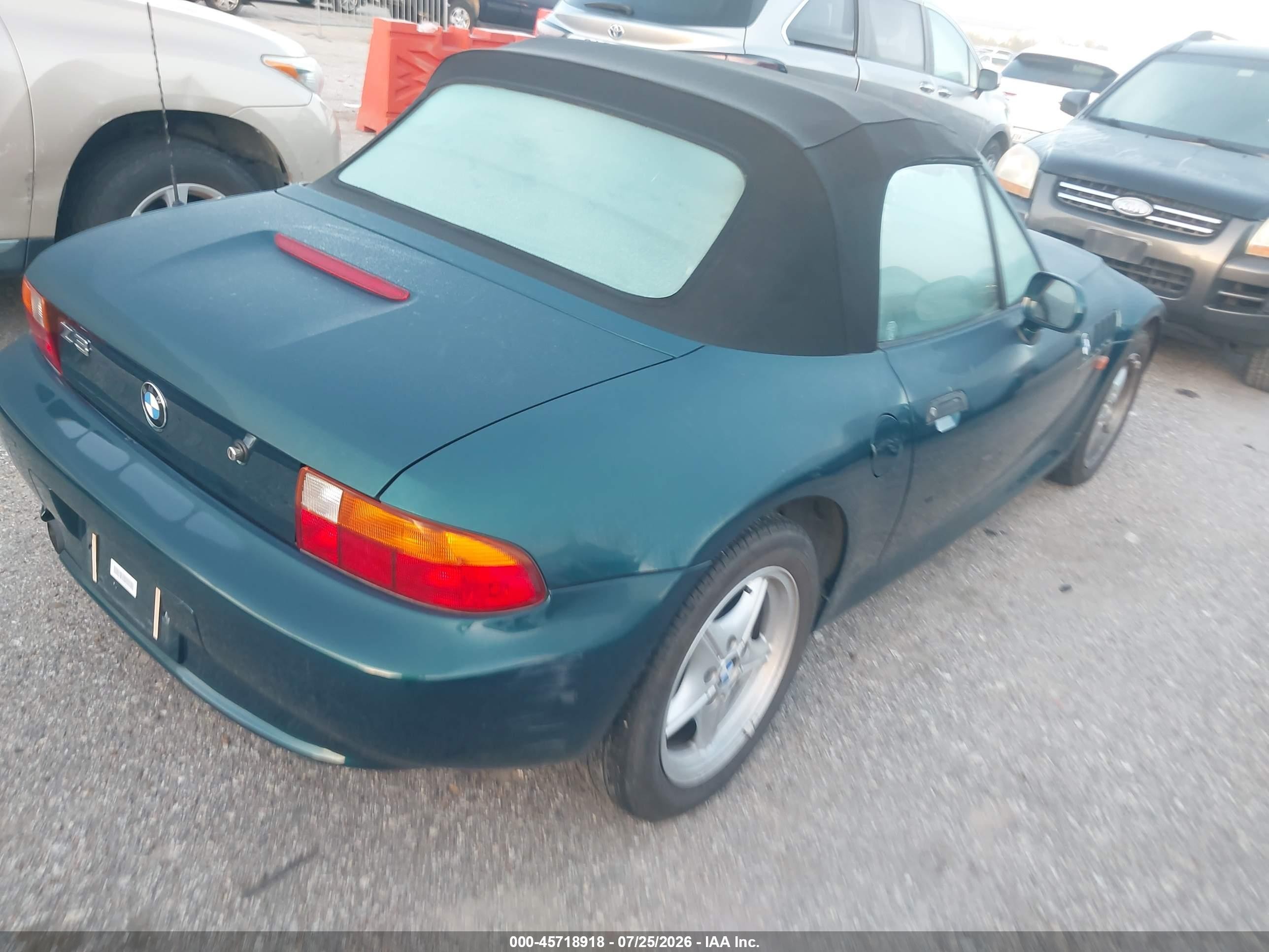 1997 Bmw Z3 1.9l Roadster Green vin: 4USCH7327VLB82276