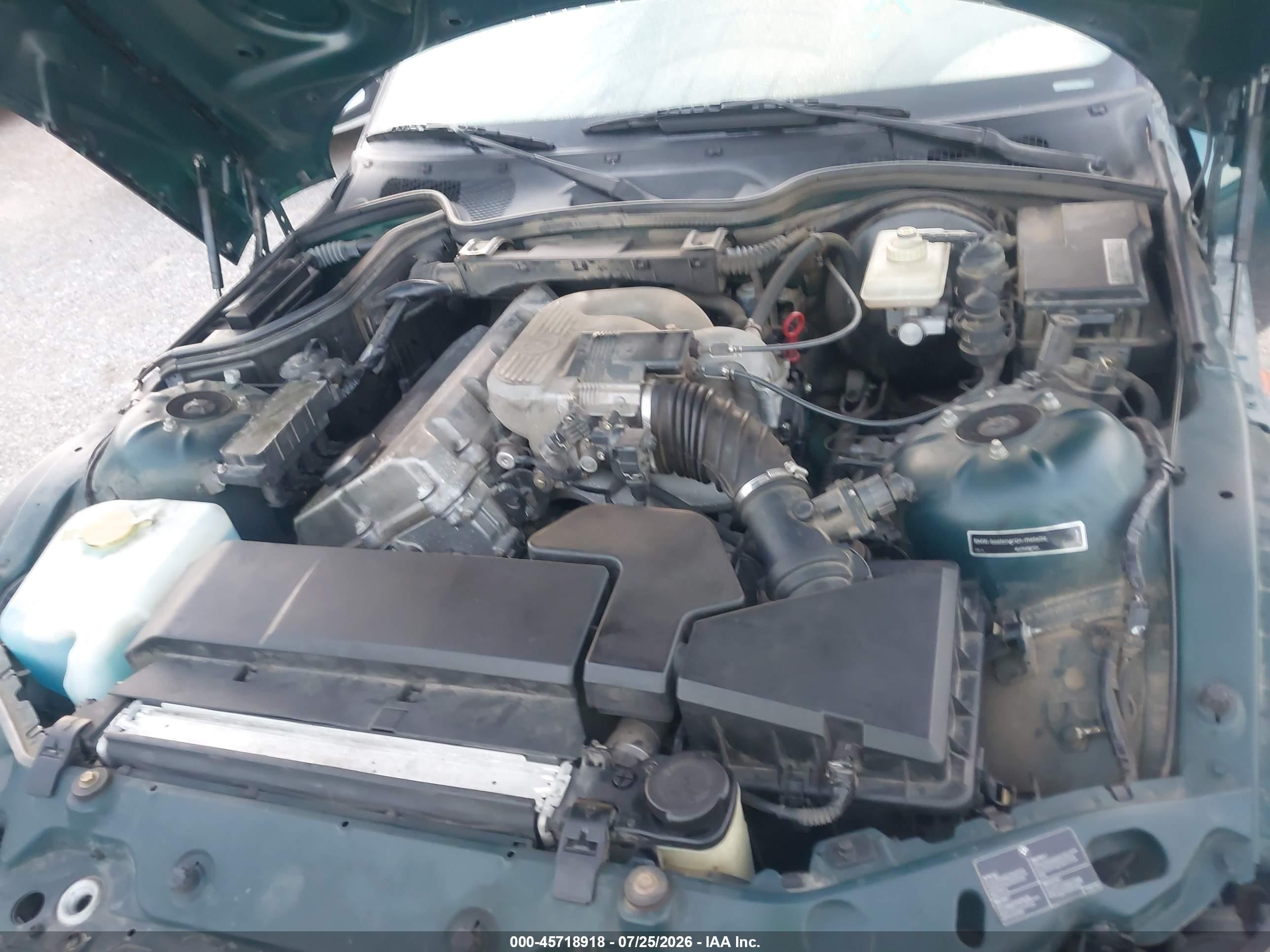 1997 Bmw Z3 1.9l Roadster Green vin: 4USCH7327VLB82276