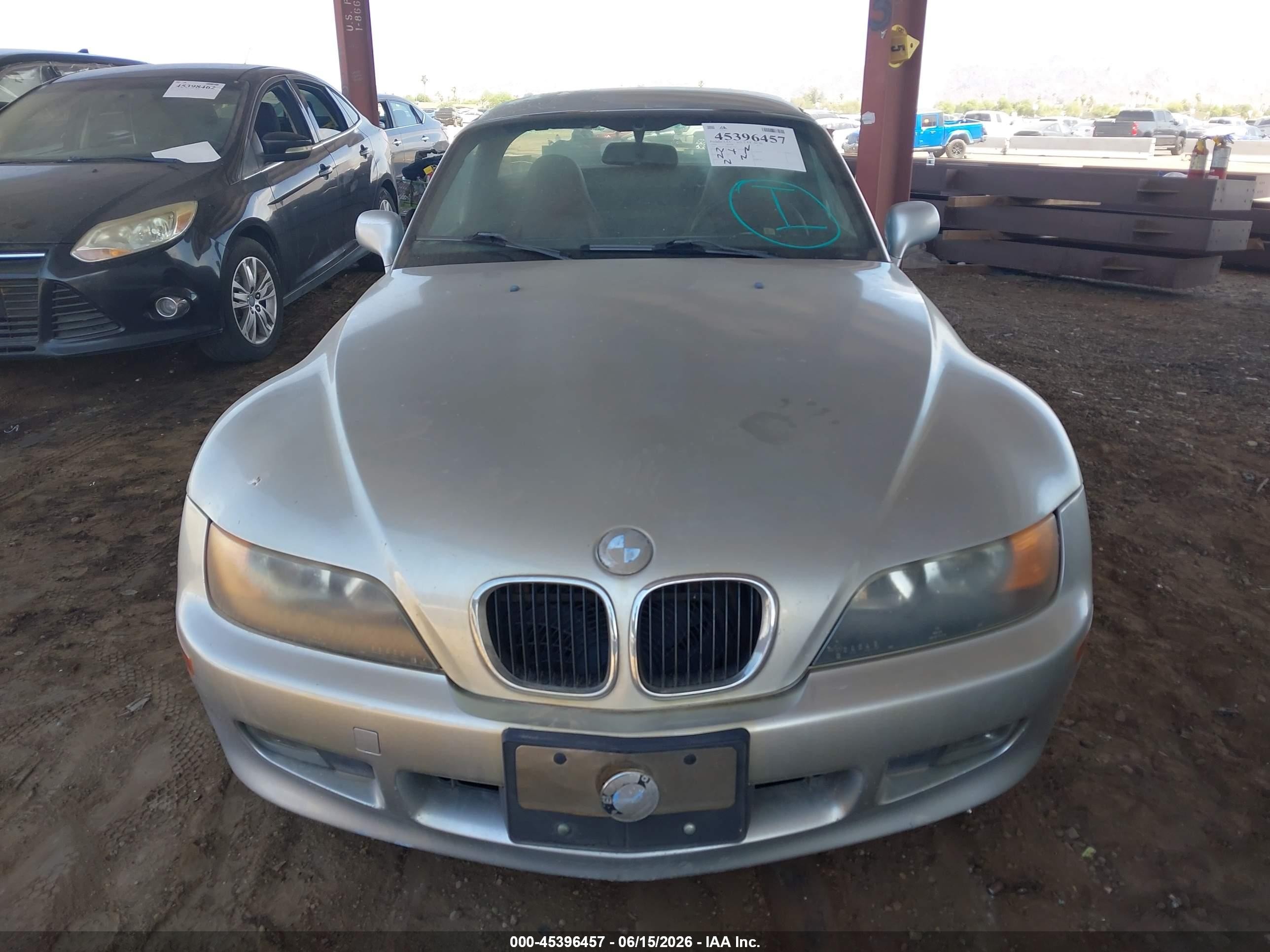 1996 Bmw Z3 1.9 Silver vin: 4USCH7328TLB71610