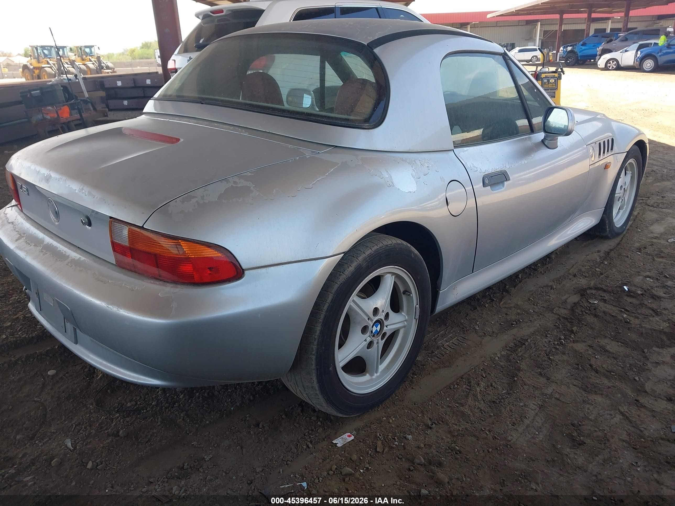 1996 Bmw Z3 1.9 Silver vin: 4USCH7328TLB71610