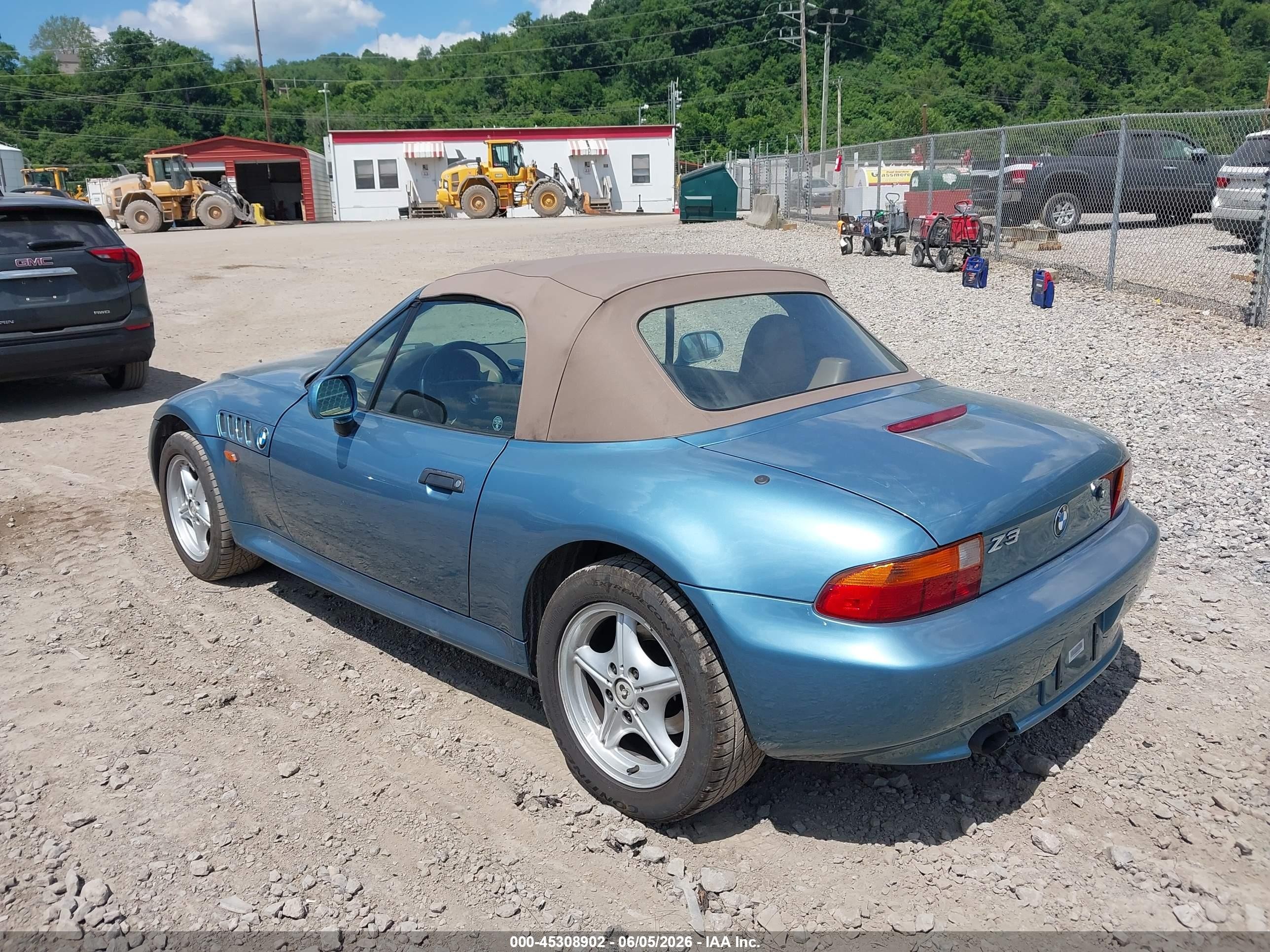 1997 Bmw Z3 1.9l Roadster Light Blue vin: 4USCH7328VLB80715