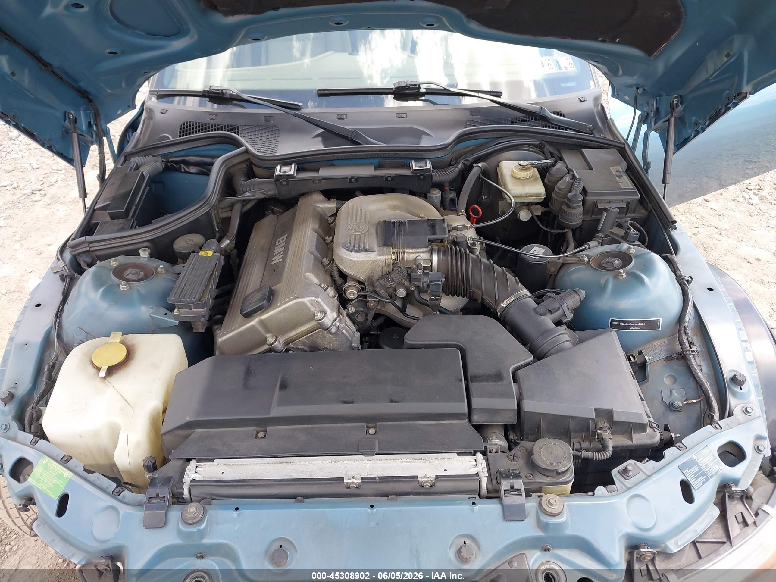 1997 Bmw Z3 1.9l Roadster Light Blue vin: 4USCH7328VLB80715