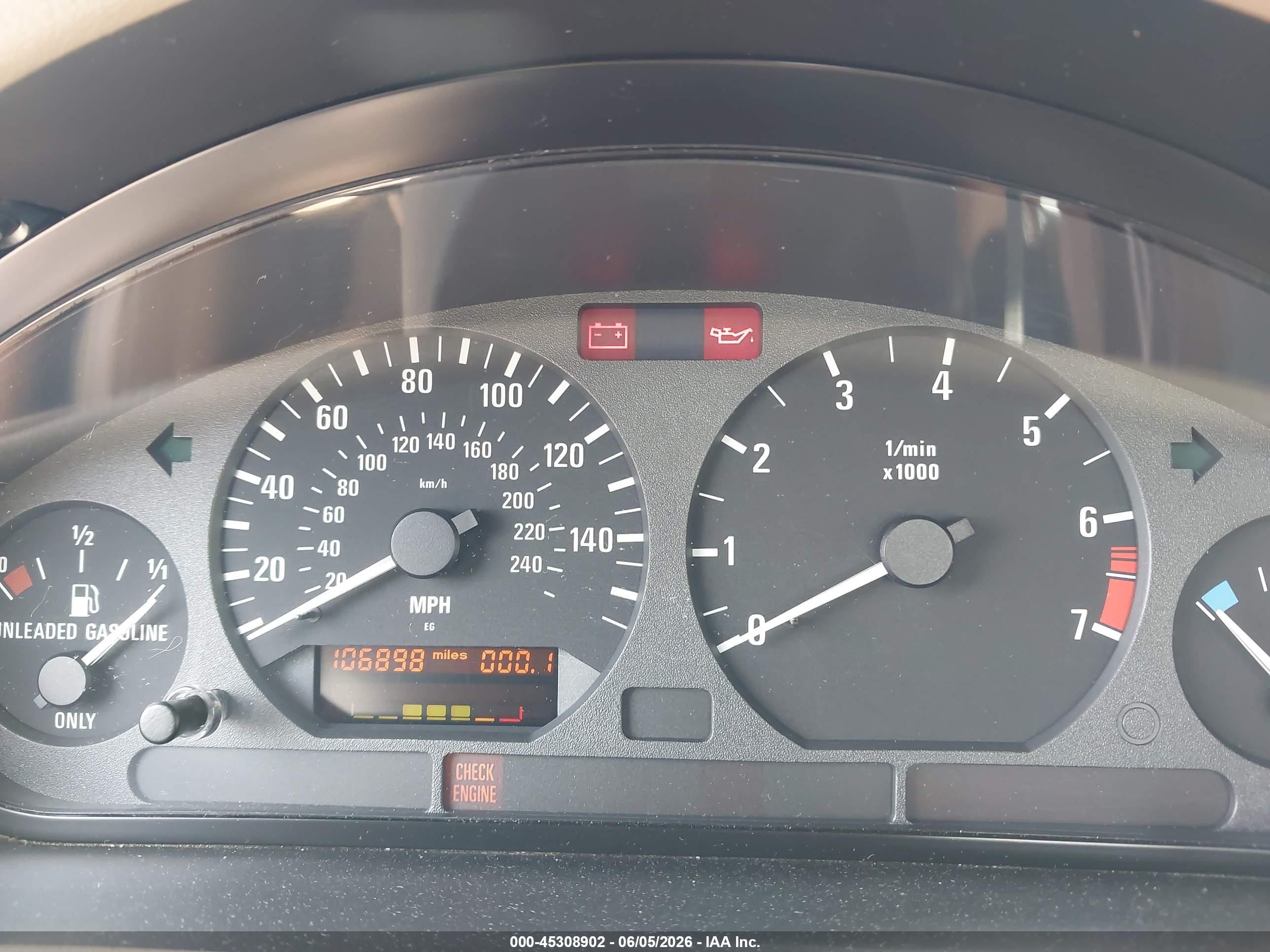 1997 Bmw Z3 1.9l Roadster Light Blue vin: 4USCH7328VLB80715
