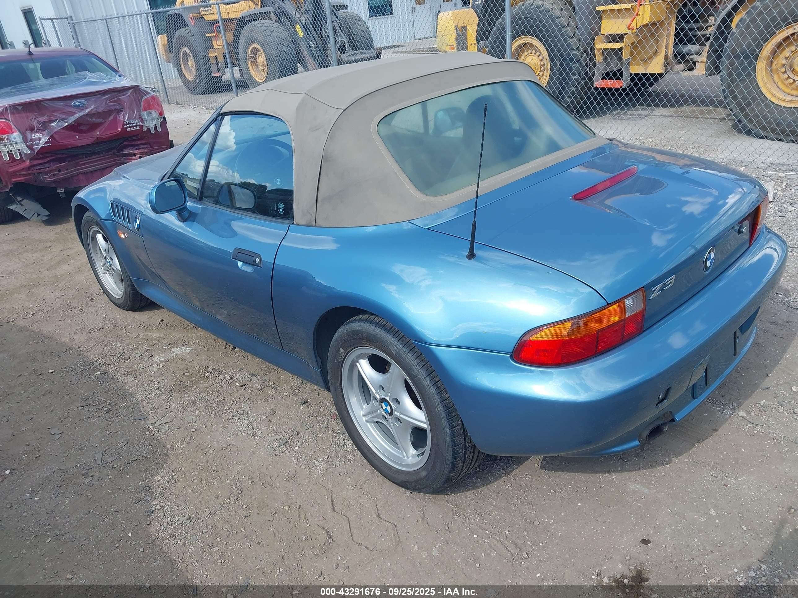 1997 Bmw Z3 1.9l Roadster Black vin: 4USCH7328VLB84294