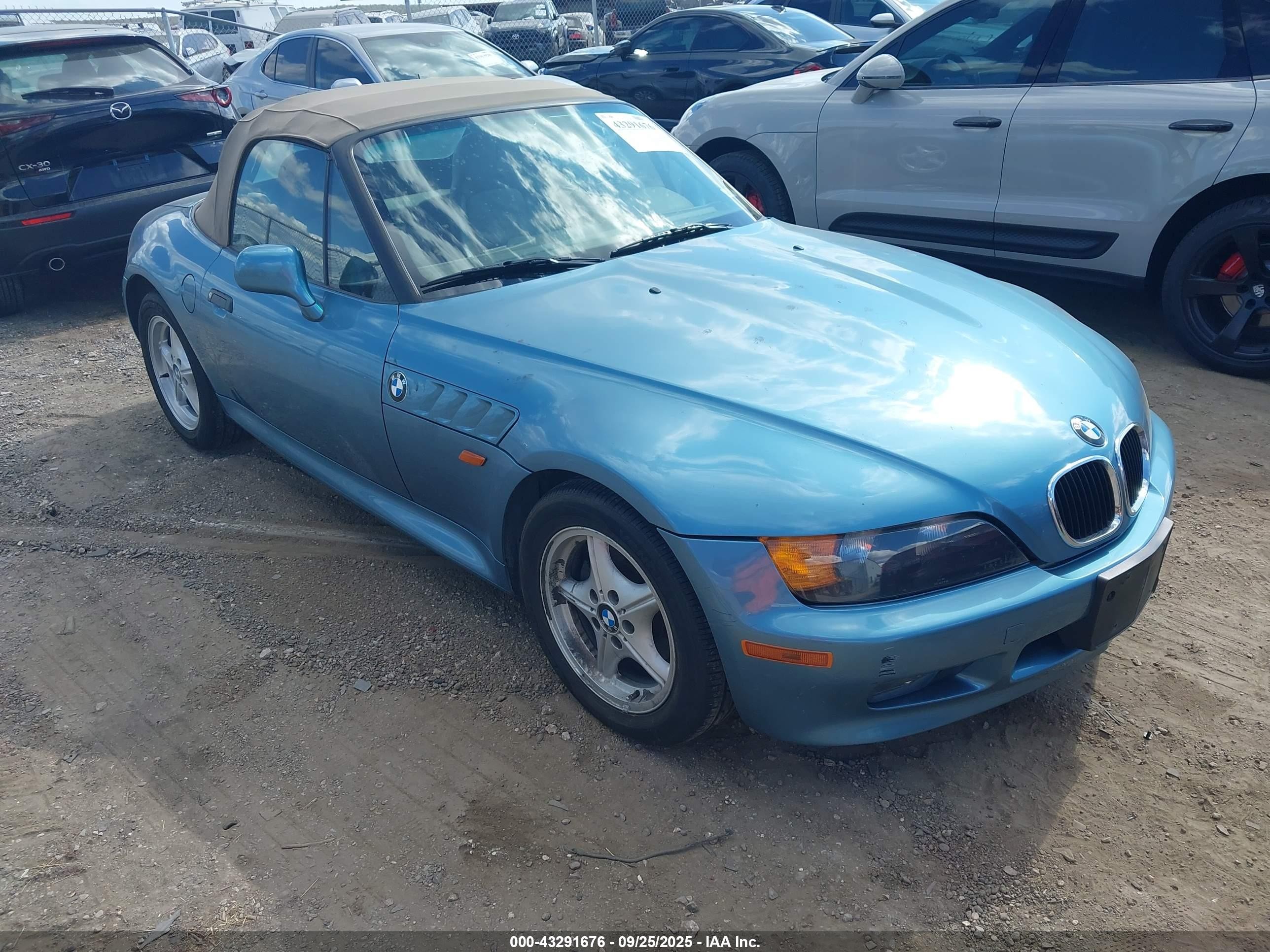 1997 Bmw Z3 1.9l Roadster Black vin: 4USCH7328VLB84294