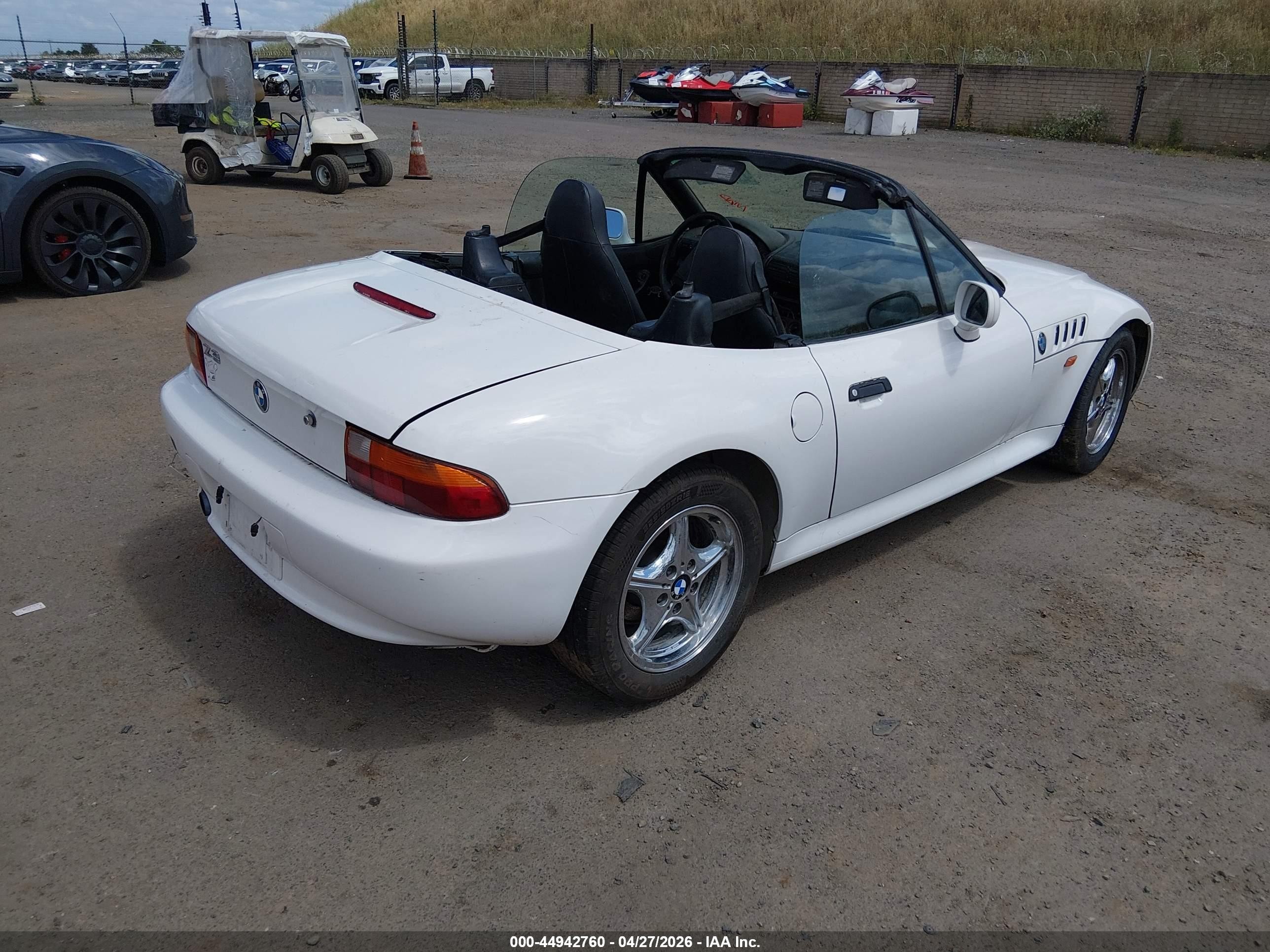 1997 Bmw Z3 1.9l Roadster White vin: 4USCH7329VLB82537