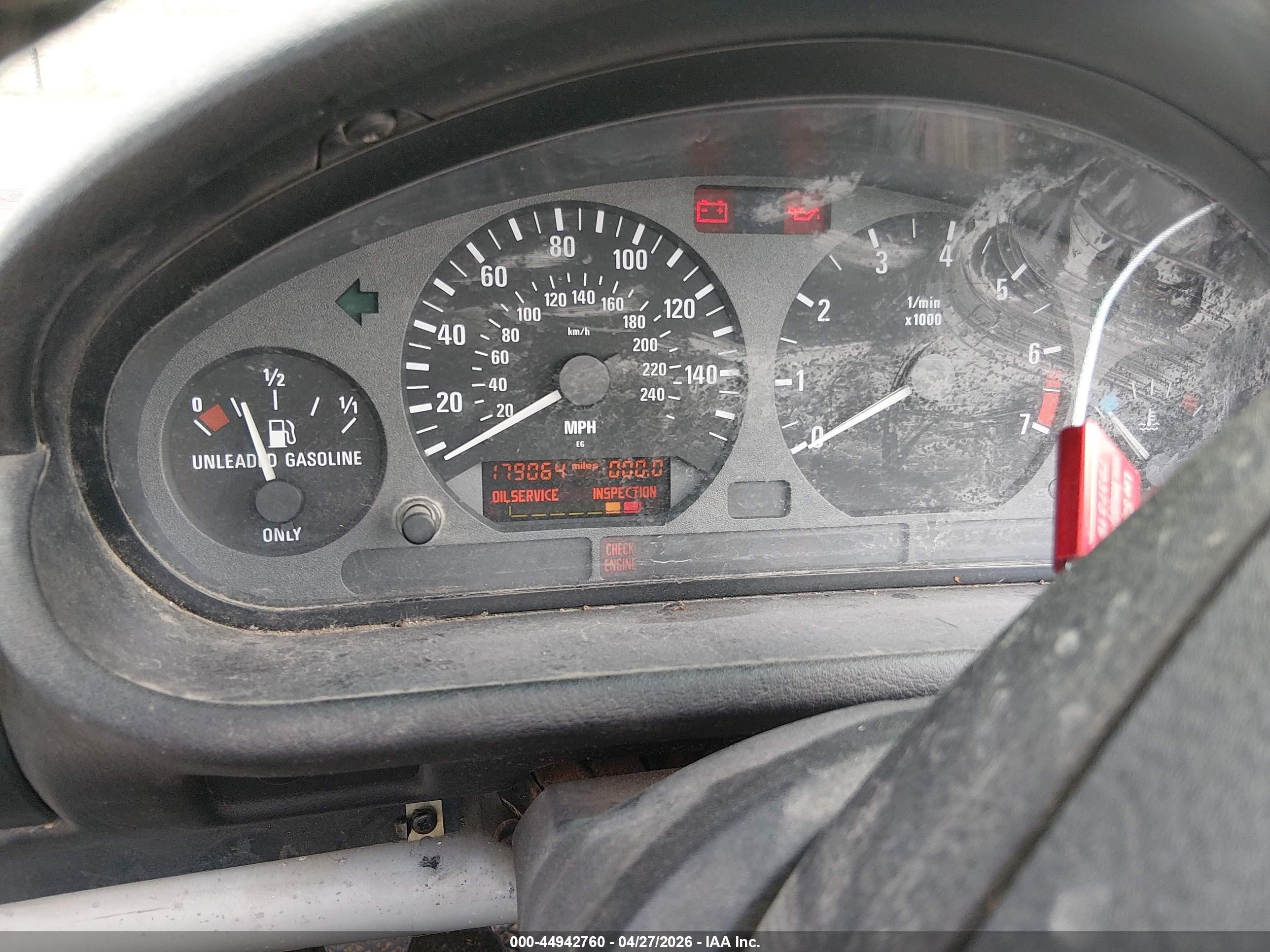 1997 Bmw Z3 1.9l Roadster White vin: 4USCH7329VLB82537