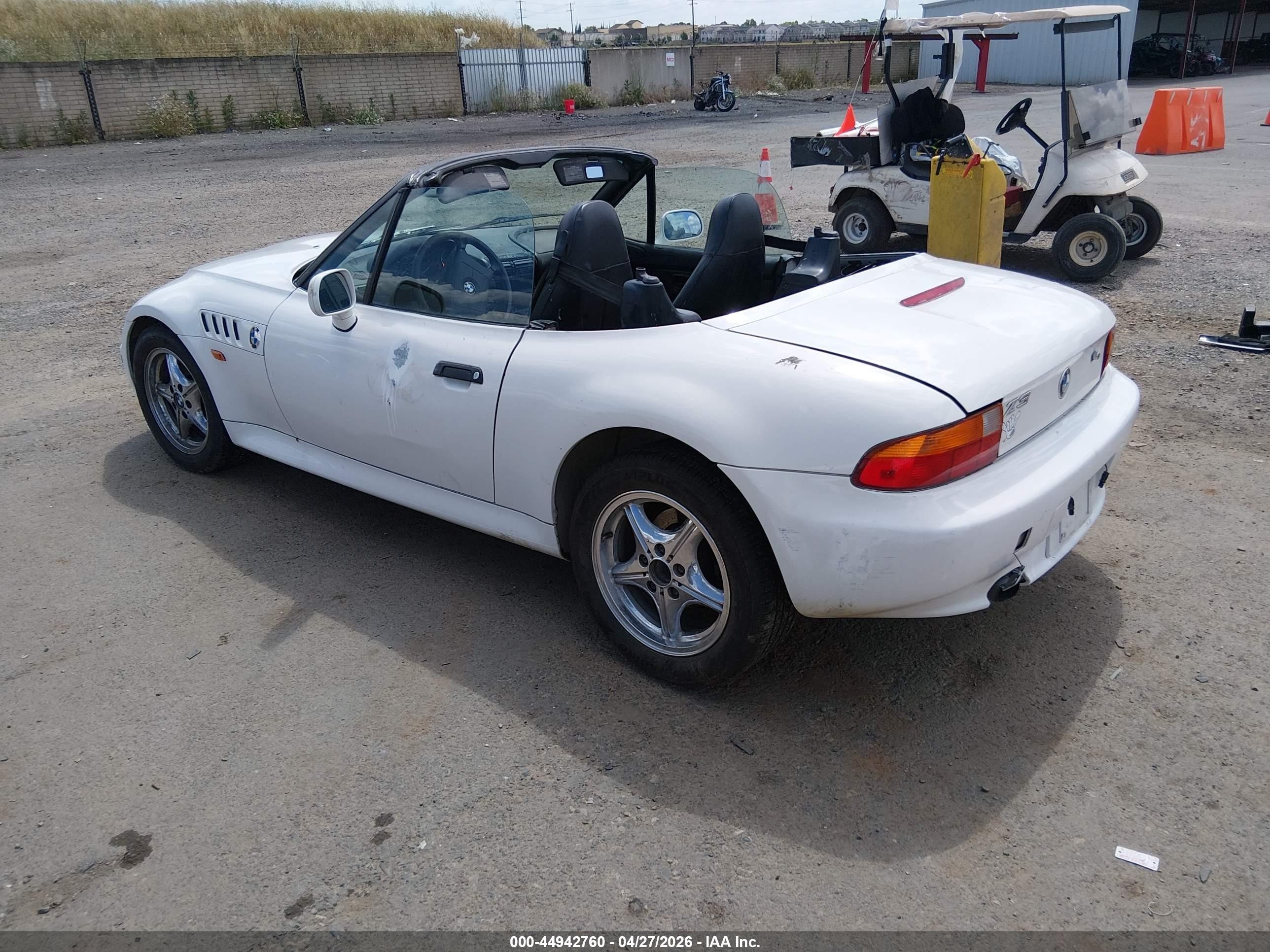1997 Bmw Z3 1.9l Roadster White vin: 4USCH7329VLB82537