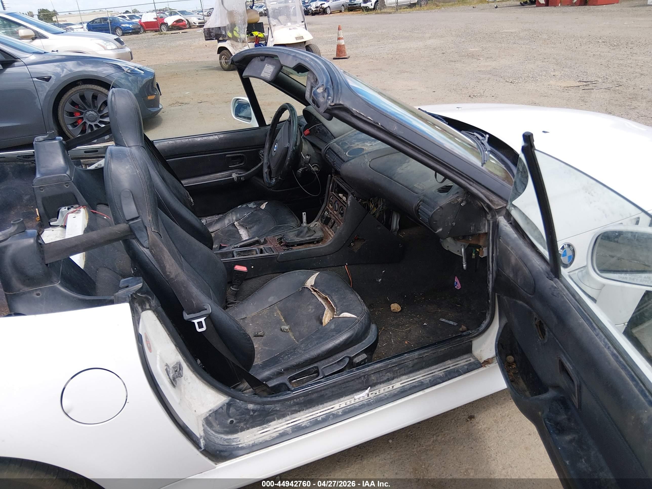 1997 Bmw Z3 1.9l Roadster White vin: 4USCH7329VLB82537