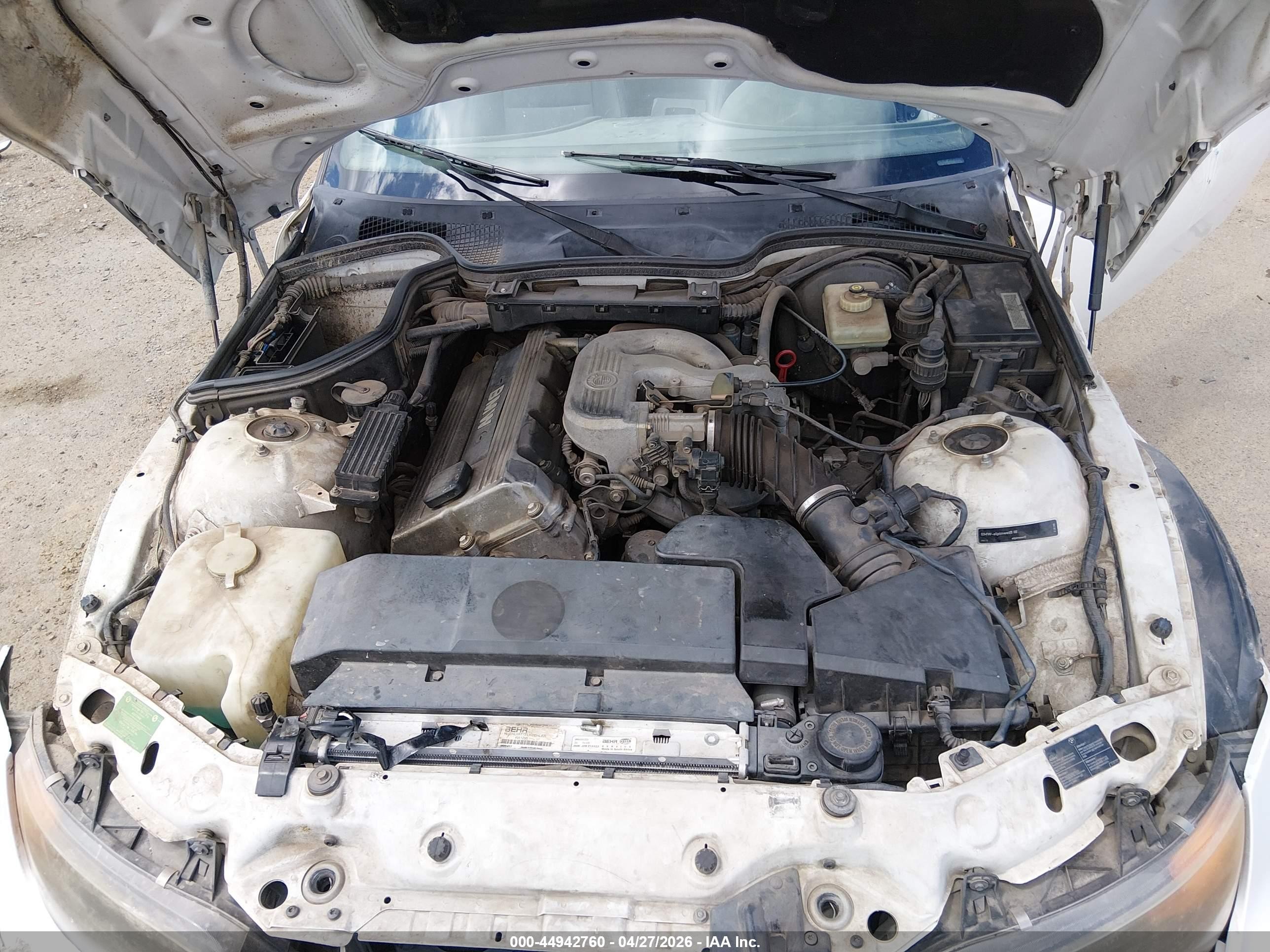 1997 Bmw Z3 1.9l Roadster White vin: 4USCH7329VLB82537
