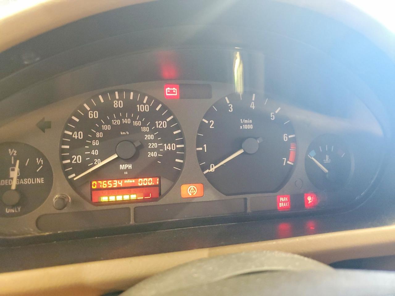 1998 Bmw Z3 1.9 Blue vin: 4USCH732XWLE07842