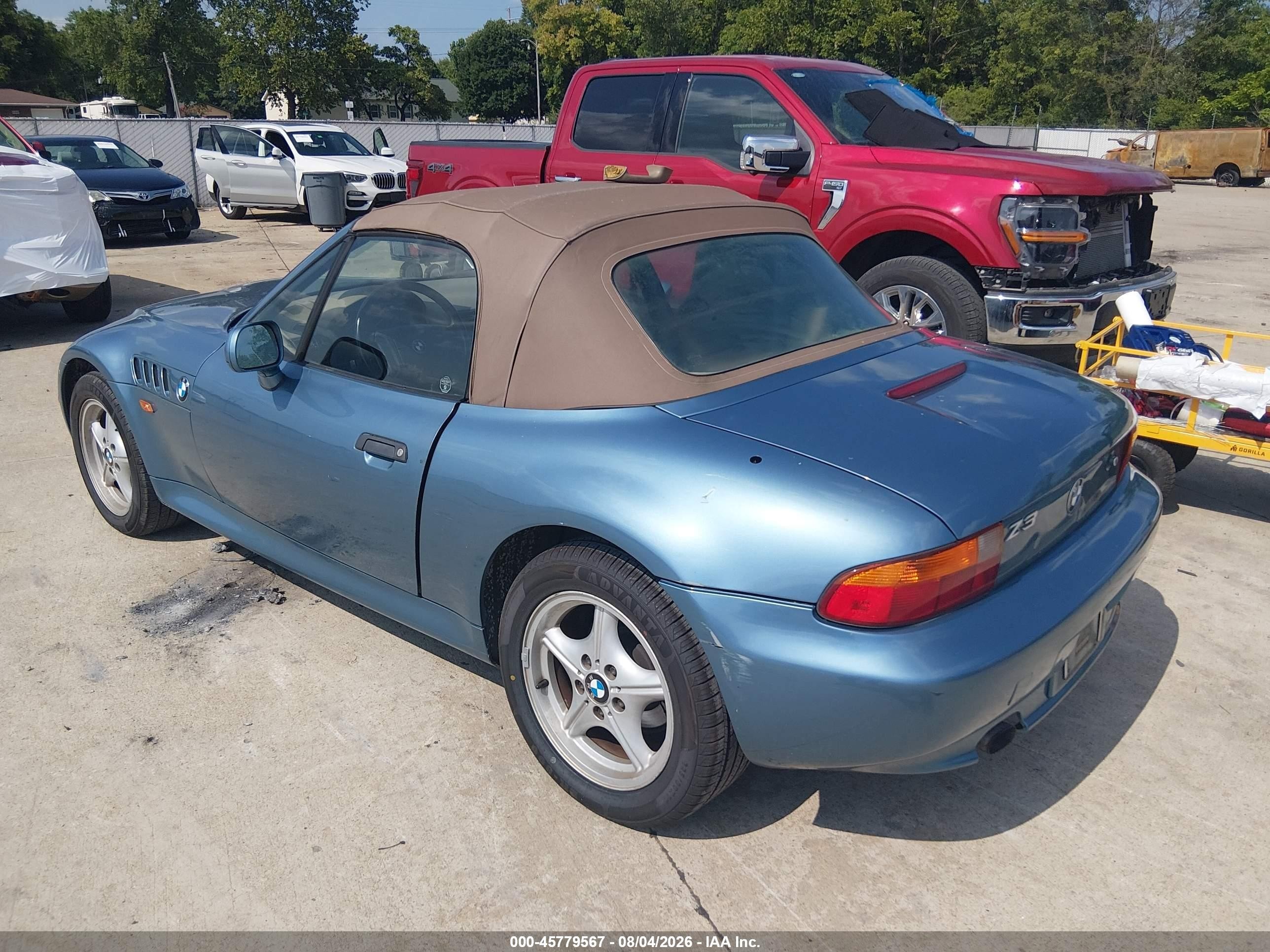 1998 Bmw Z3 1.9 Blue vin: 4USCH7337WLD16908