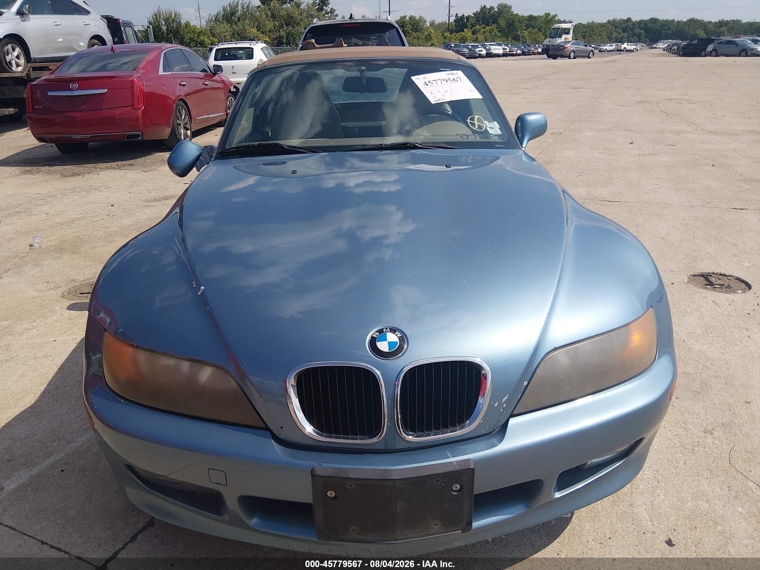 1998 Bmw Z3 1.9 Blue vin: 4USCH7337WLD16908