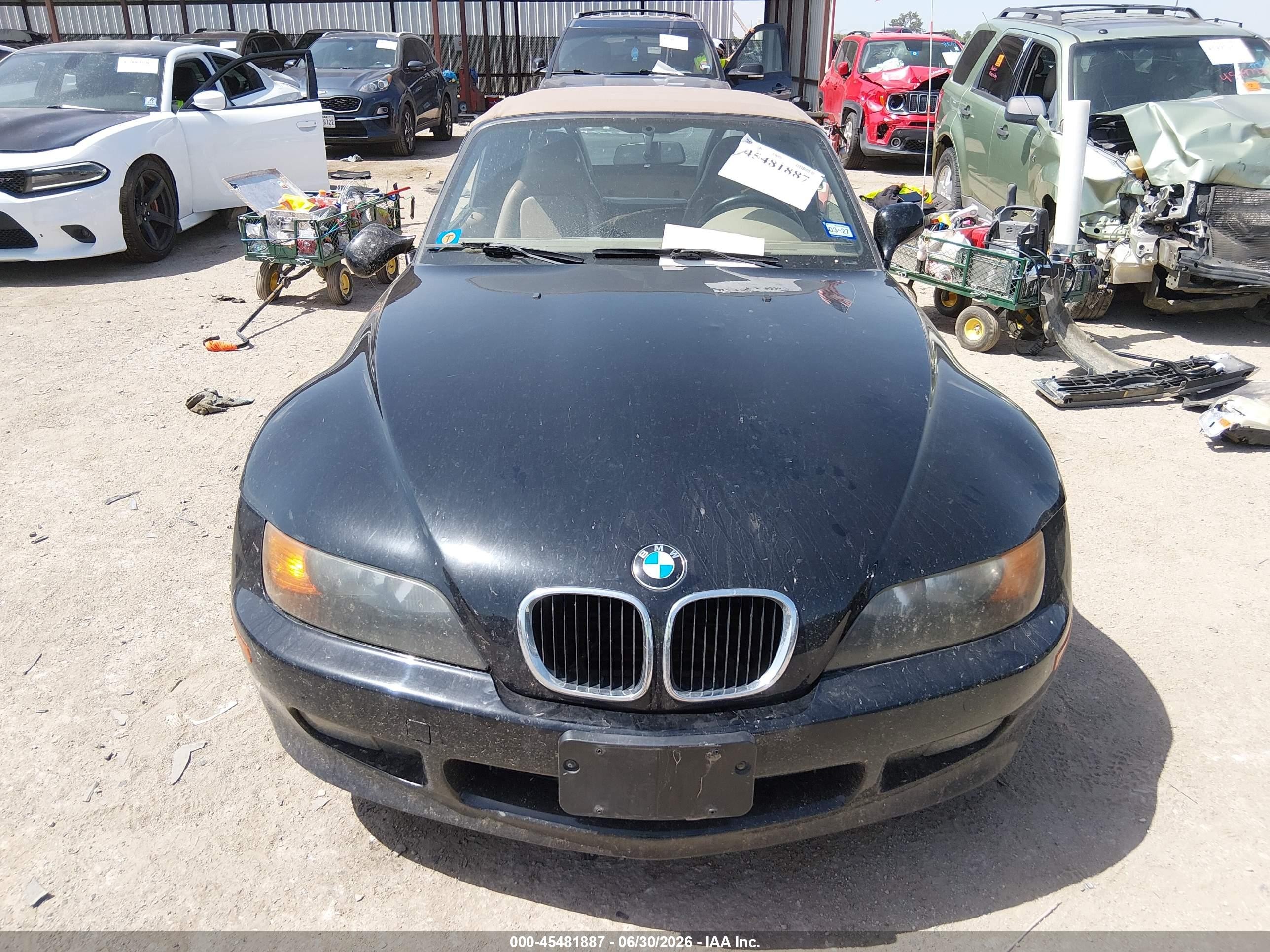 1998 Bmw Z3 1.9 Black vin: 4USCH7338WLE10912