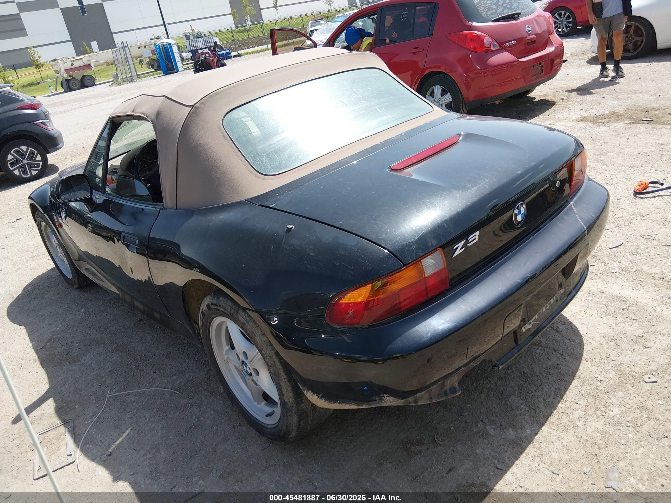 1998 Bmw Z3 1.9 Black vin: 4USCH7338WLE10912