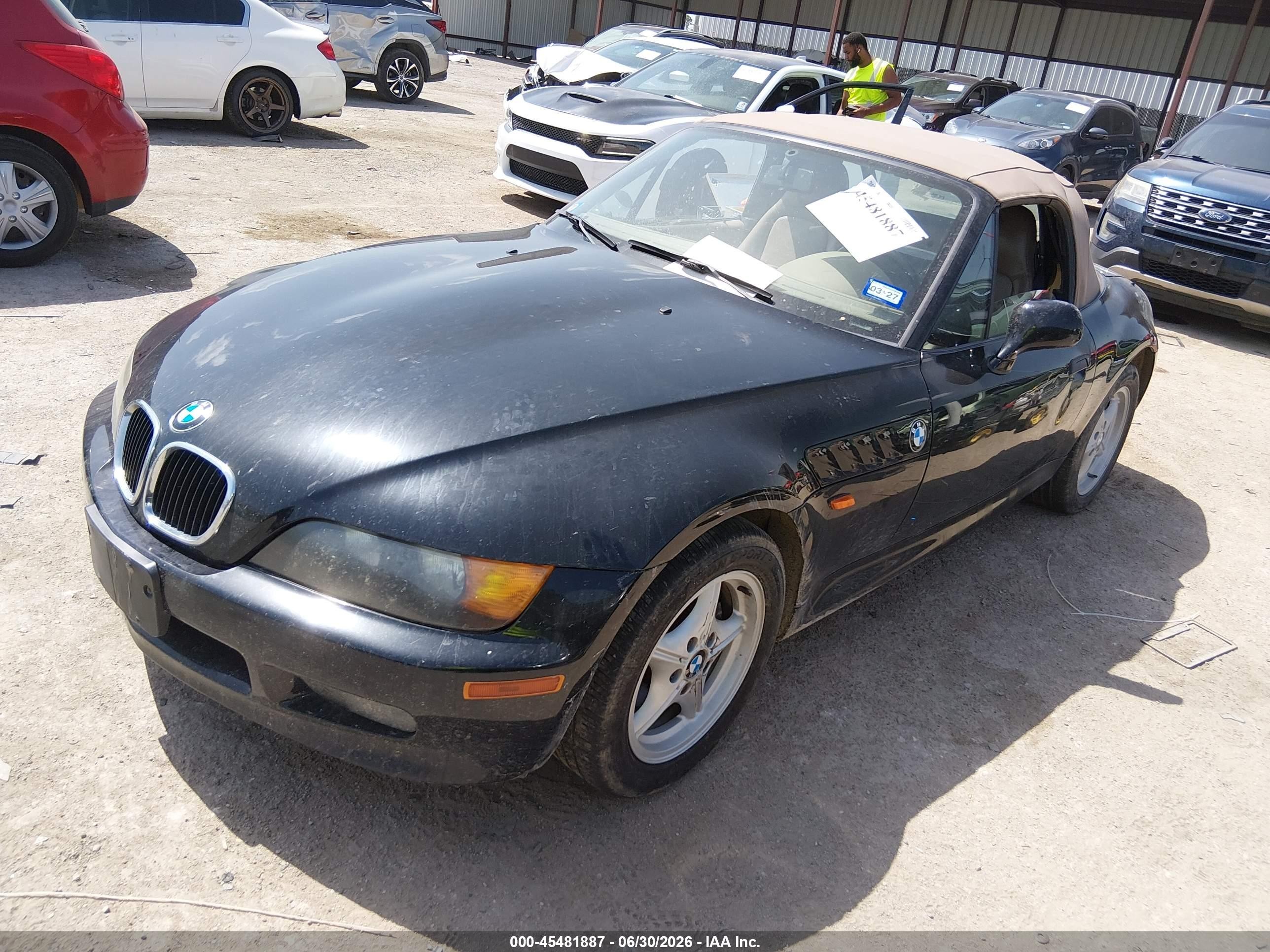 1998 Bmw Z3 1.9 Black vin: 4USCH7338WLE10912