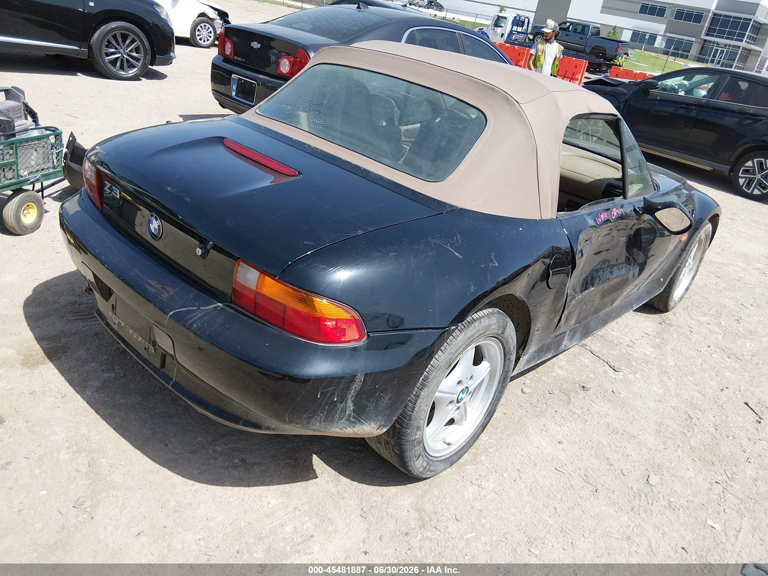 1998 Bmw Z3 1.9 Black vin: 4USCH7338WLE10912