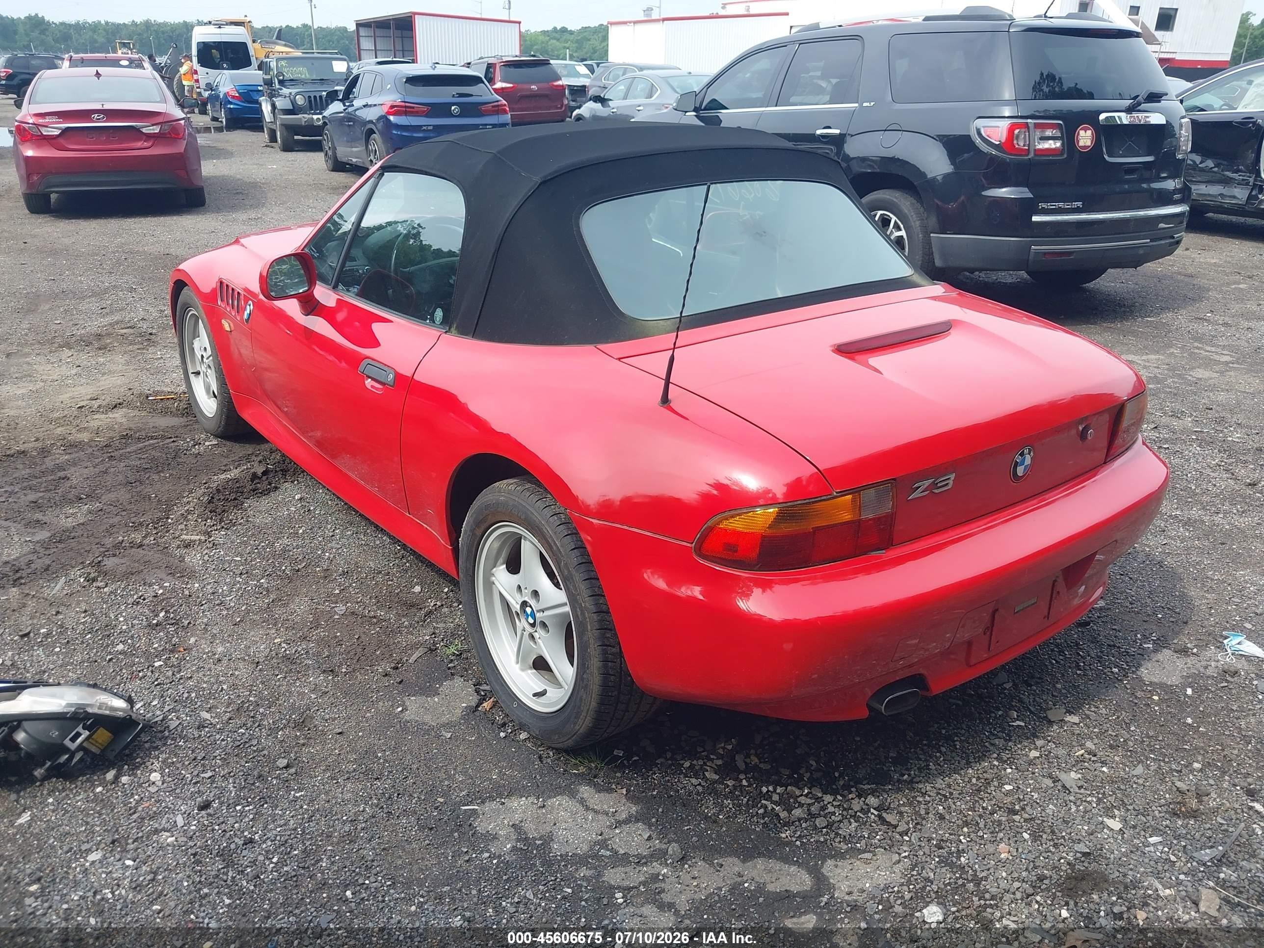 1998 Bmw Z3 1.9 Красный vin: 4USCH7339WLE08876