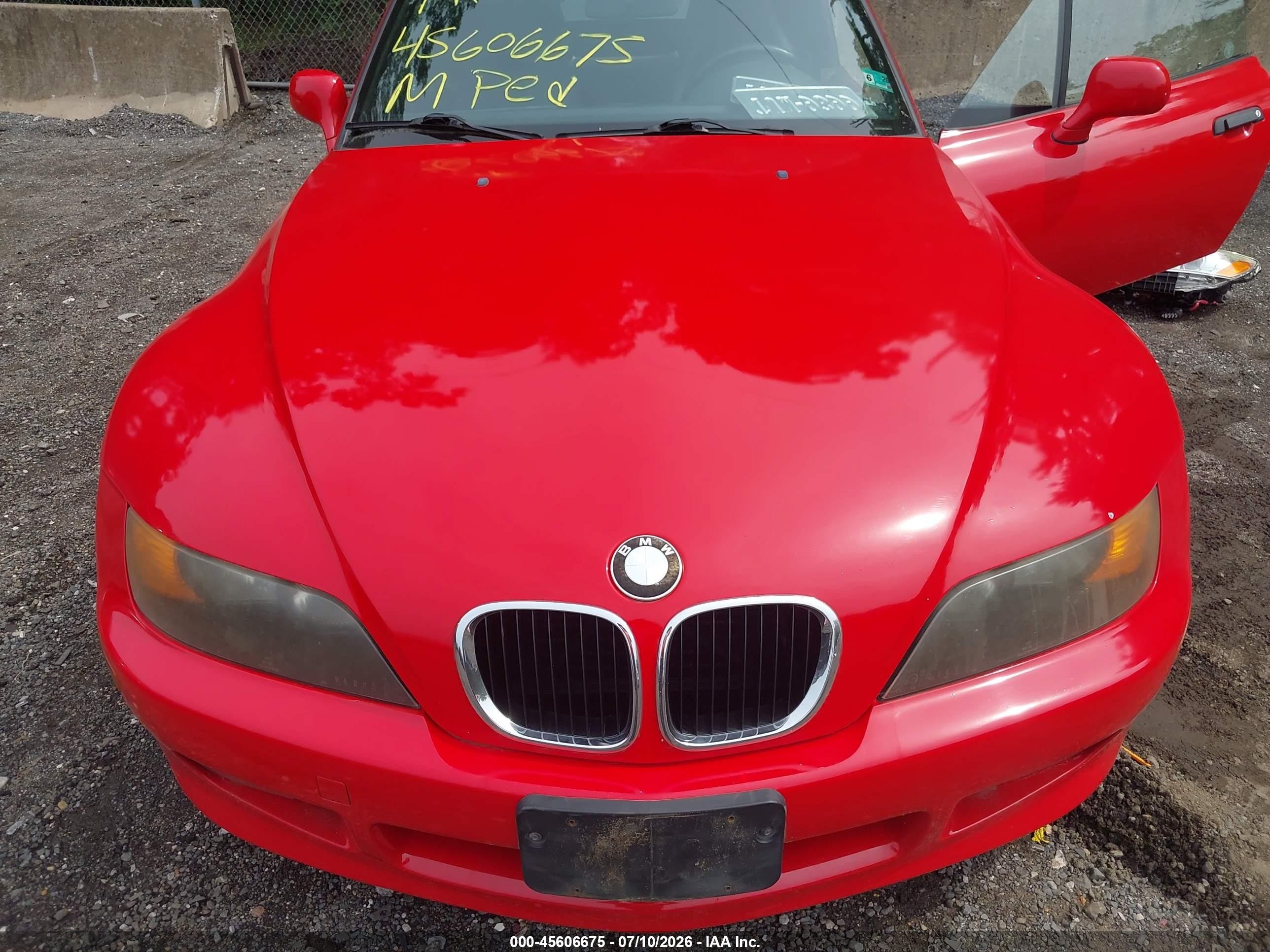 1998 Bmw Z3 1.9 Красный vin: 4USCH7339WLE08876