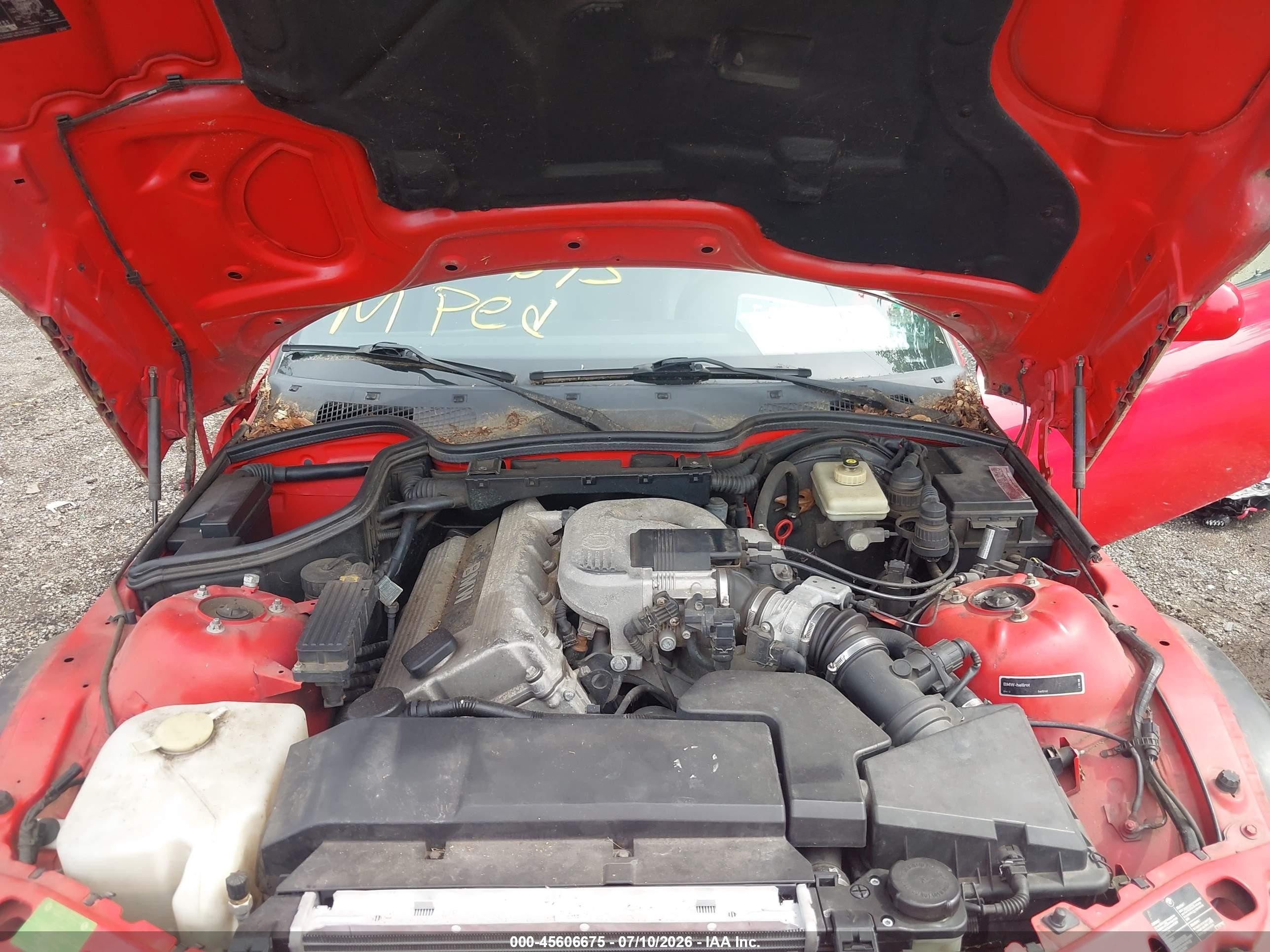 1998 Bmw Z3 1.9 Красный vin: 4USCH7339WLE08876