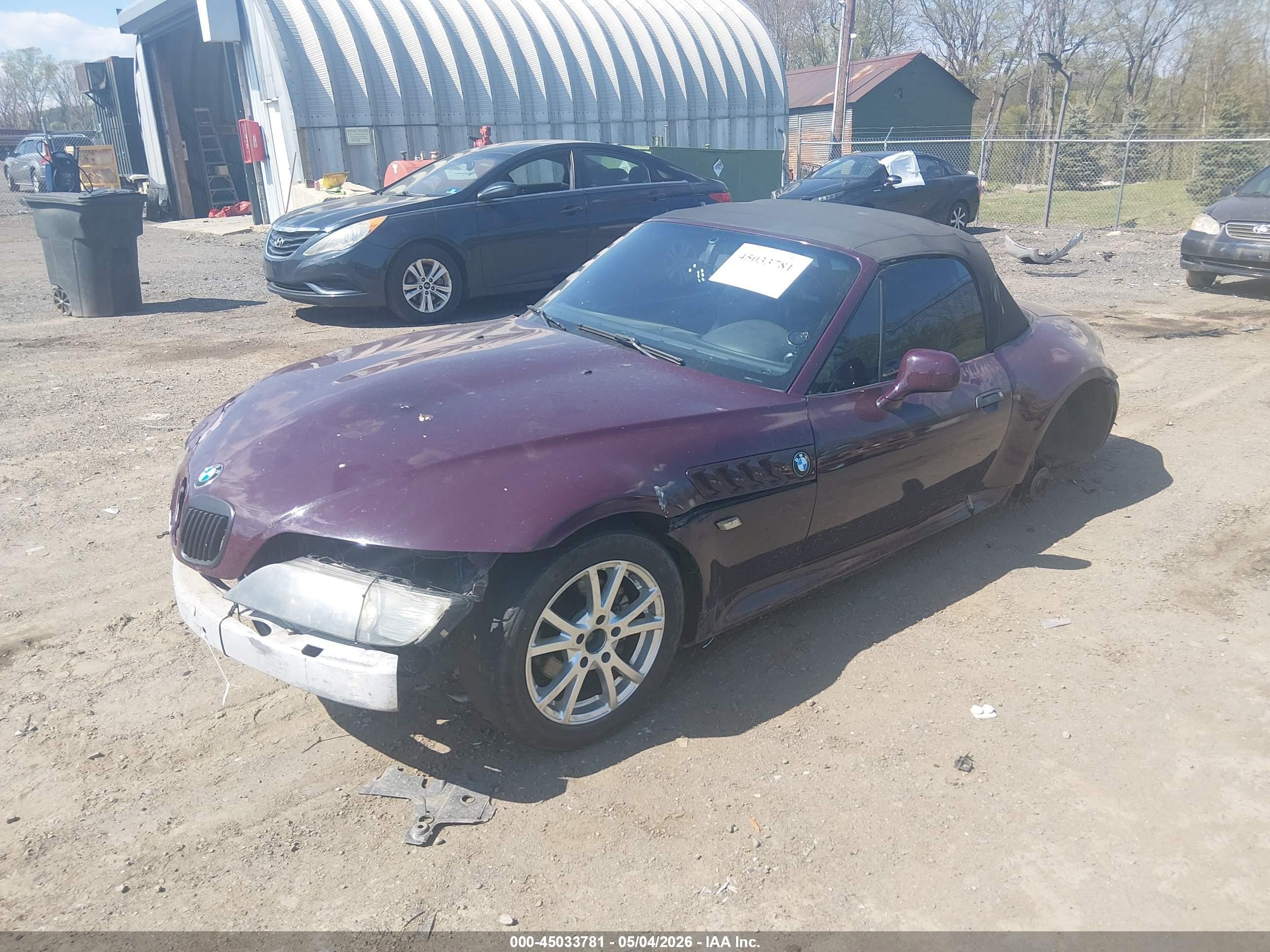 1999 Bmw Z3 2.3 Purple vin: 4USCH9330XLF80775