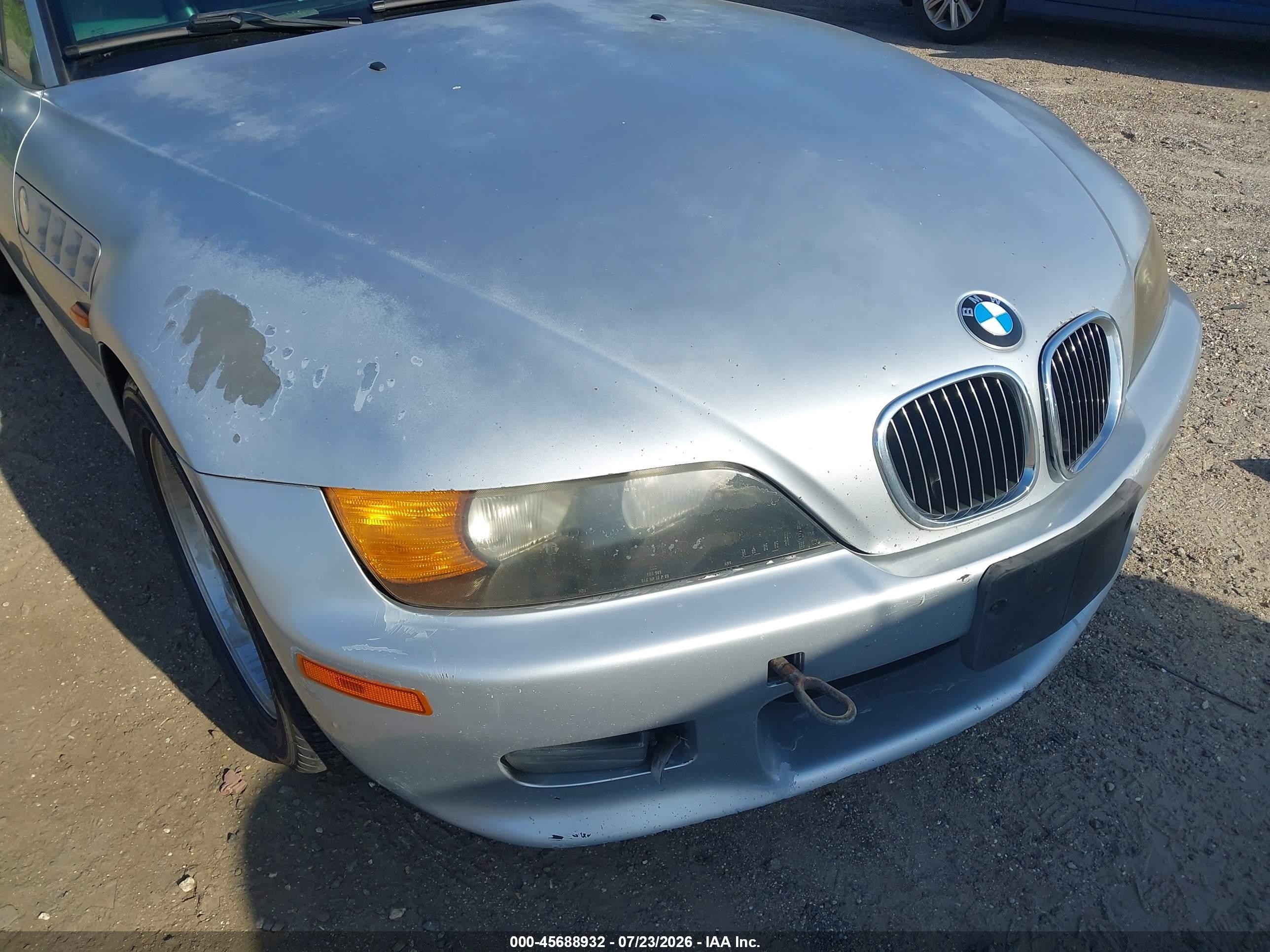 1999 Bmw Z3 2.3 Silver vin: 4USCH9339XLF82363