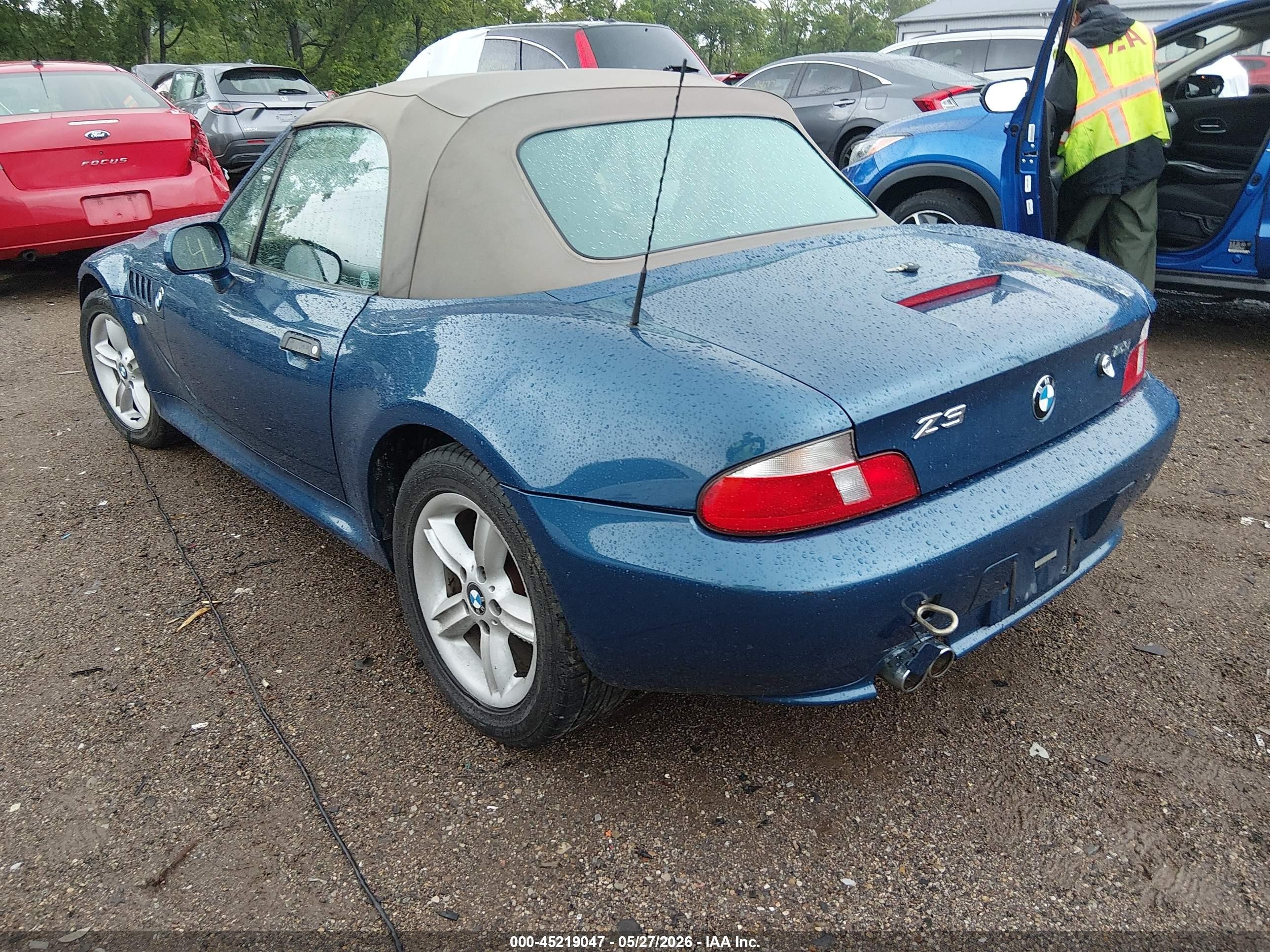 2000 Bmw Z3 2.3 Синий vin: 4USCH9341YLF83548