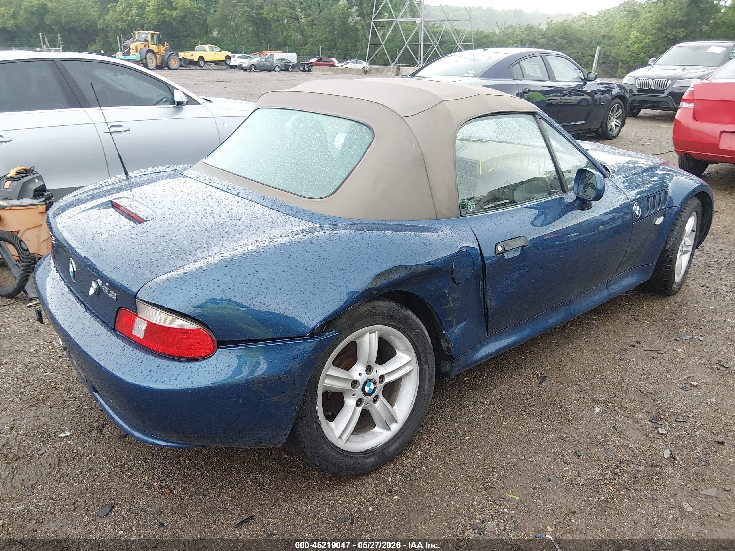 2000 Bmw Z3 2.3 Синий vin: 4USCH9341YLF83548
