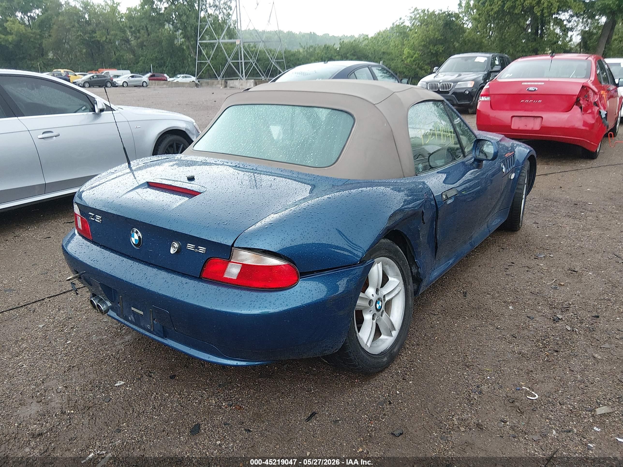 2000 Bmw Z3 2.3 Синий vin: 4USCH9341YLF83548